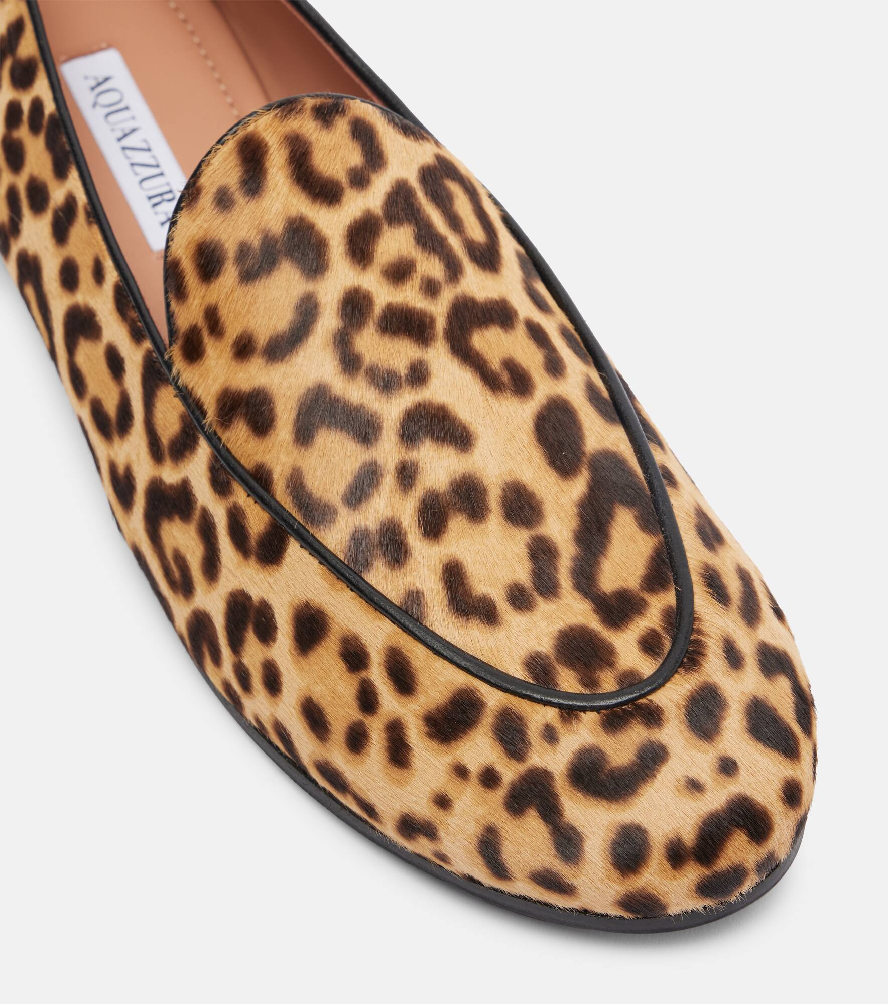 Guanto leopard-print calf hair loafers - 5