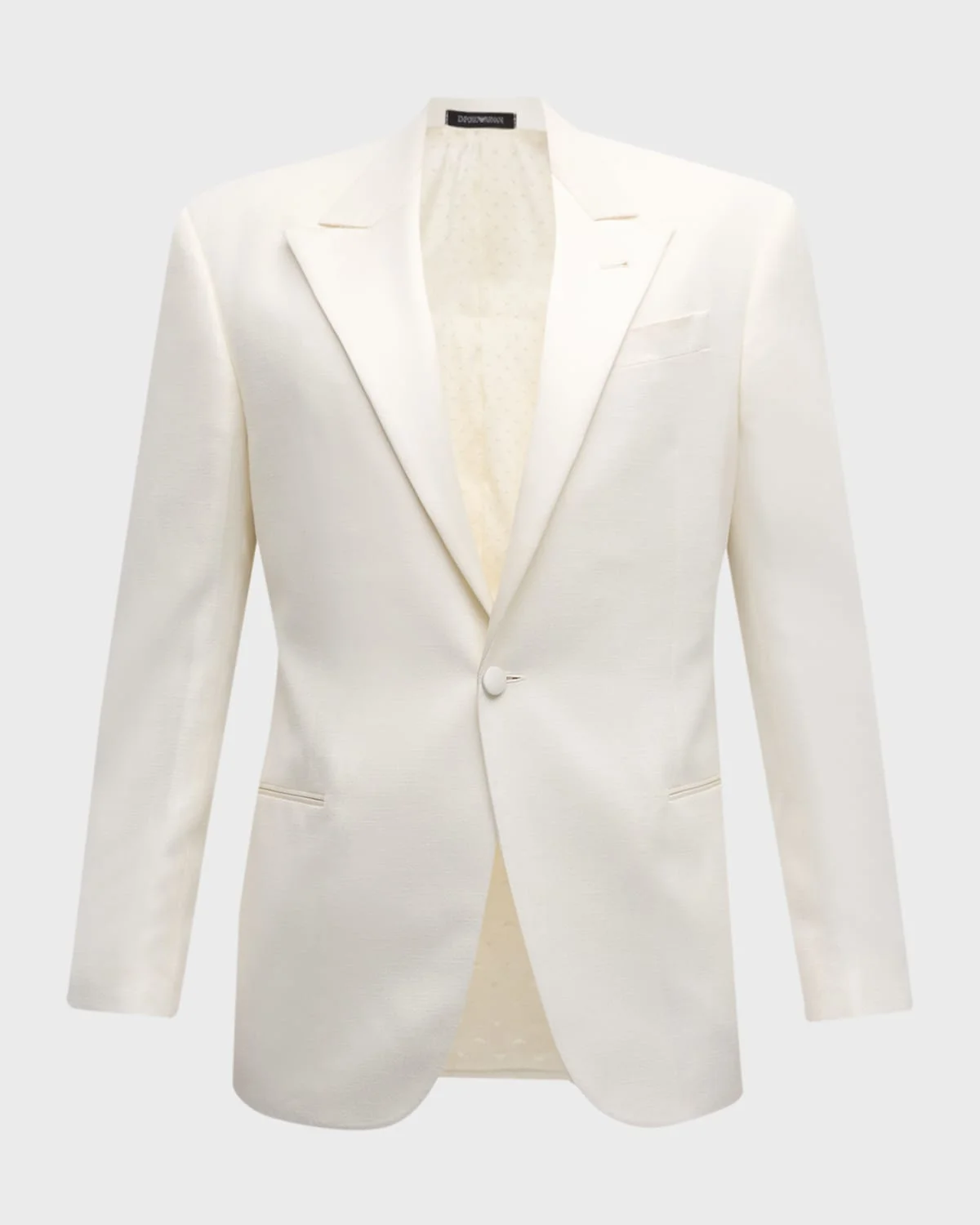Men's Textured Solid Dinner Jacket - 1