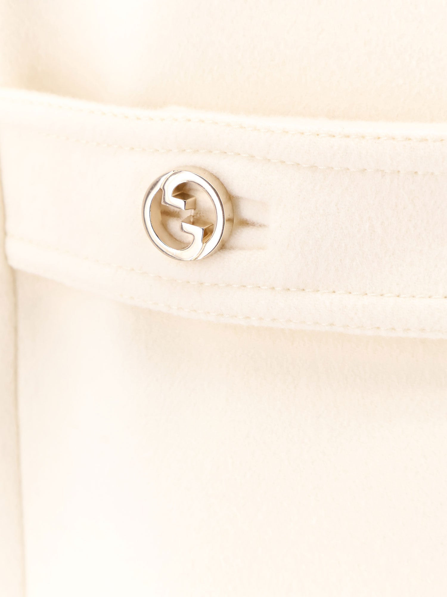 Wool Coat With Interlocking Gg Buttons - 5