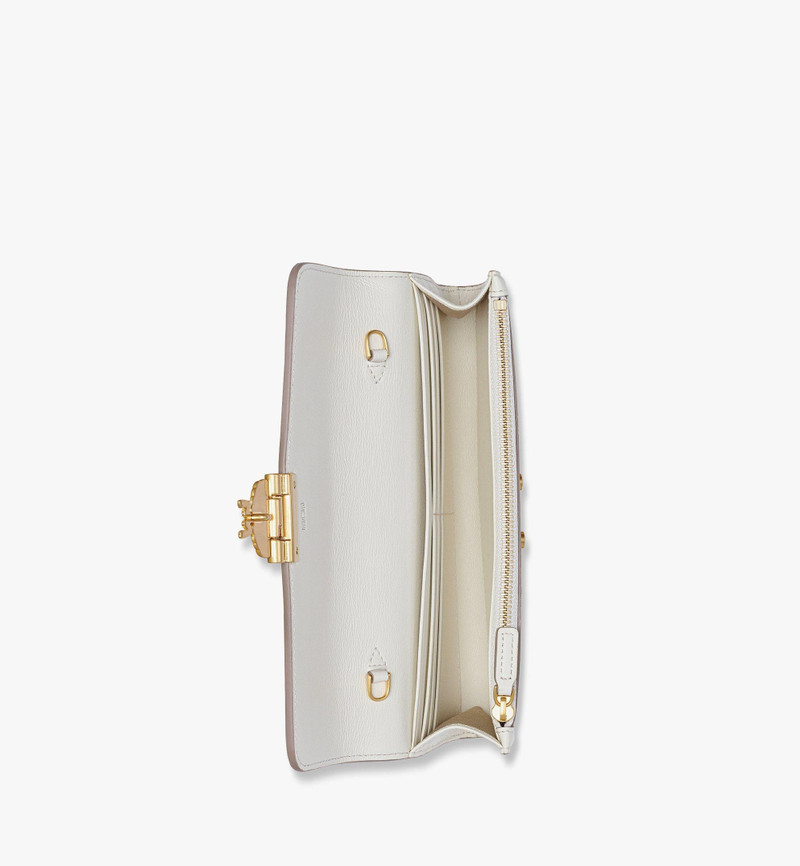 MCM Tracy Chain Wallet in Embossed Monogram Leather outlook