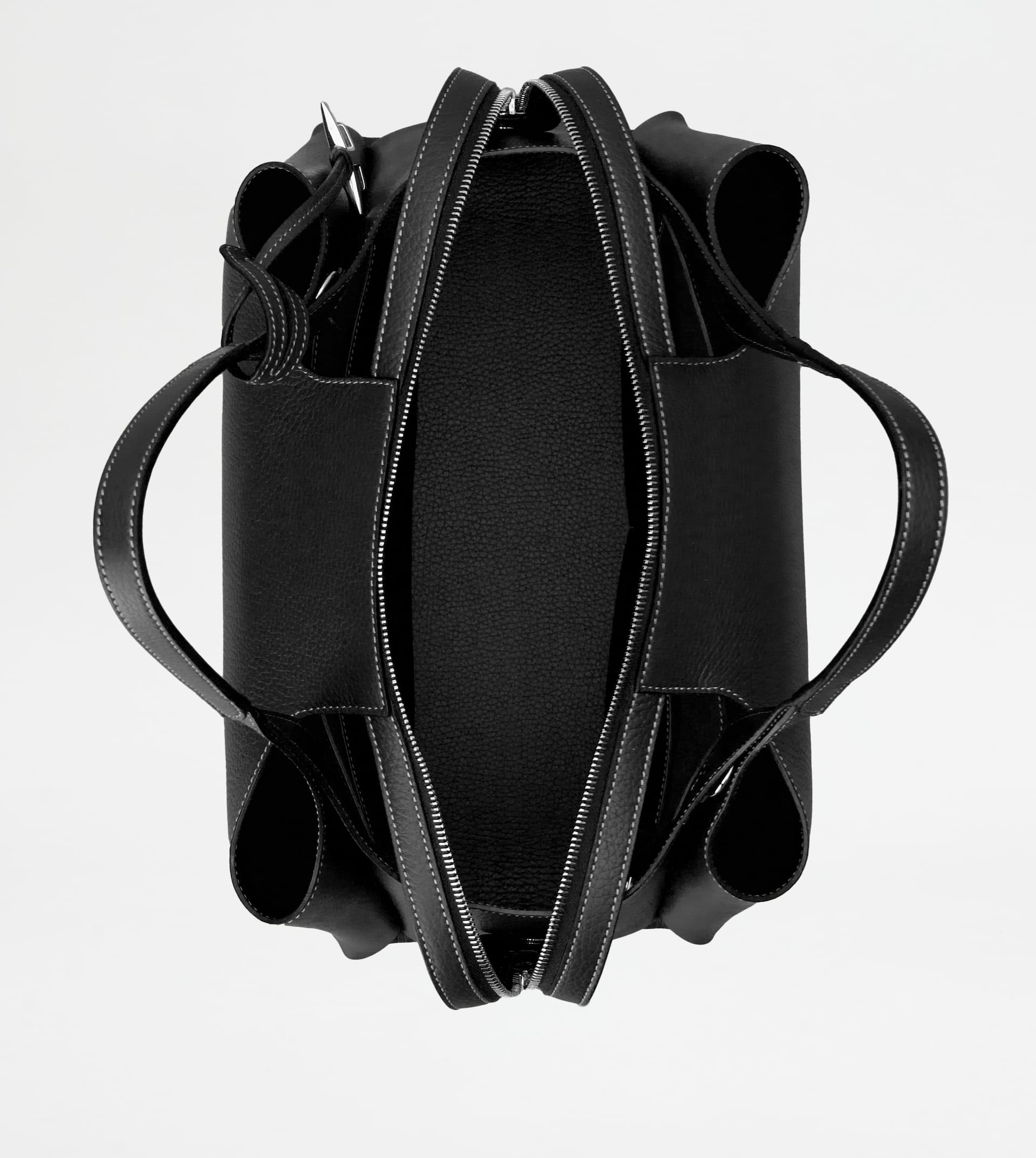 BAULETTO BAG IN LEATHER MEDIUM - BLACK - 3