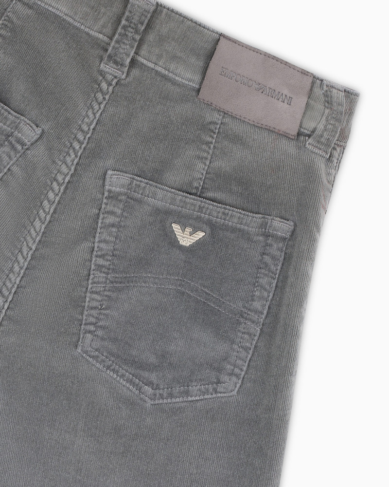 J14 high-waisted, wide-leg palazzo trousers in garment-dyed corduroy 6