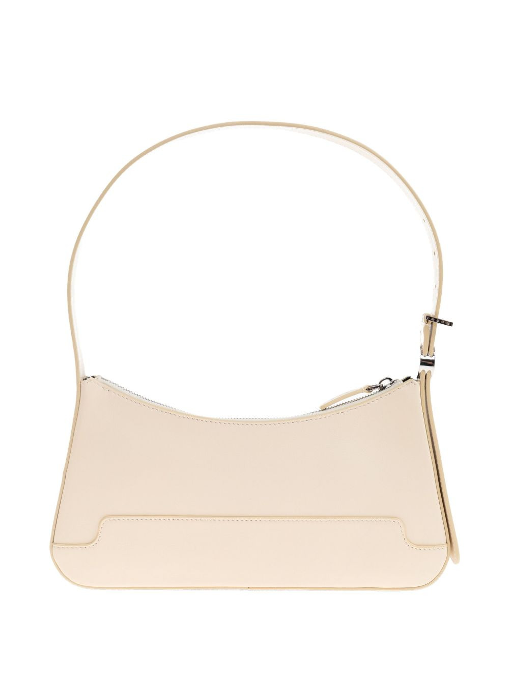 zip-fastening leather shoulder bag - 3