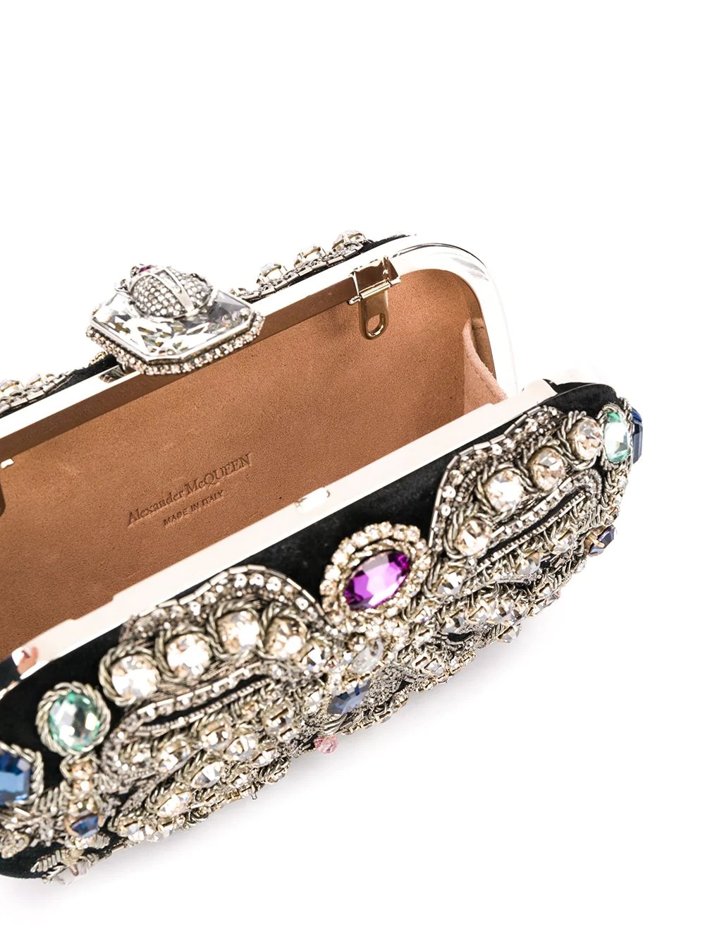 crystal-embellished clutch - 5