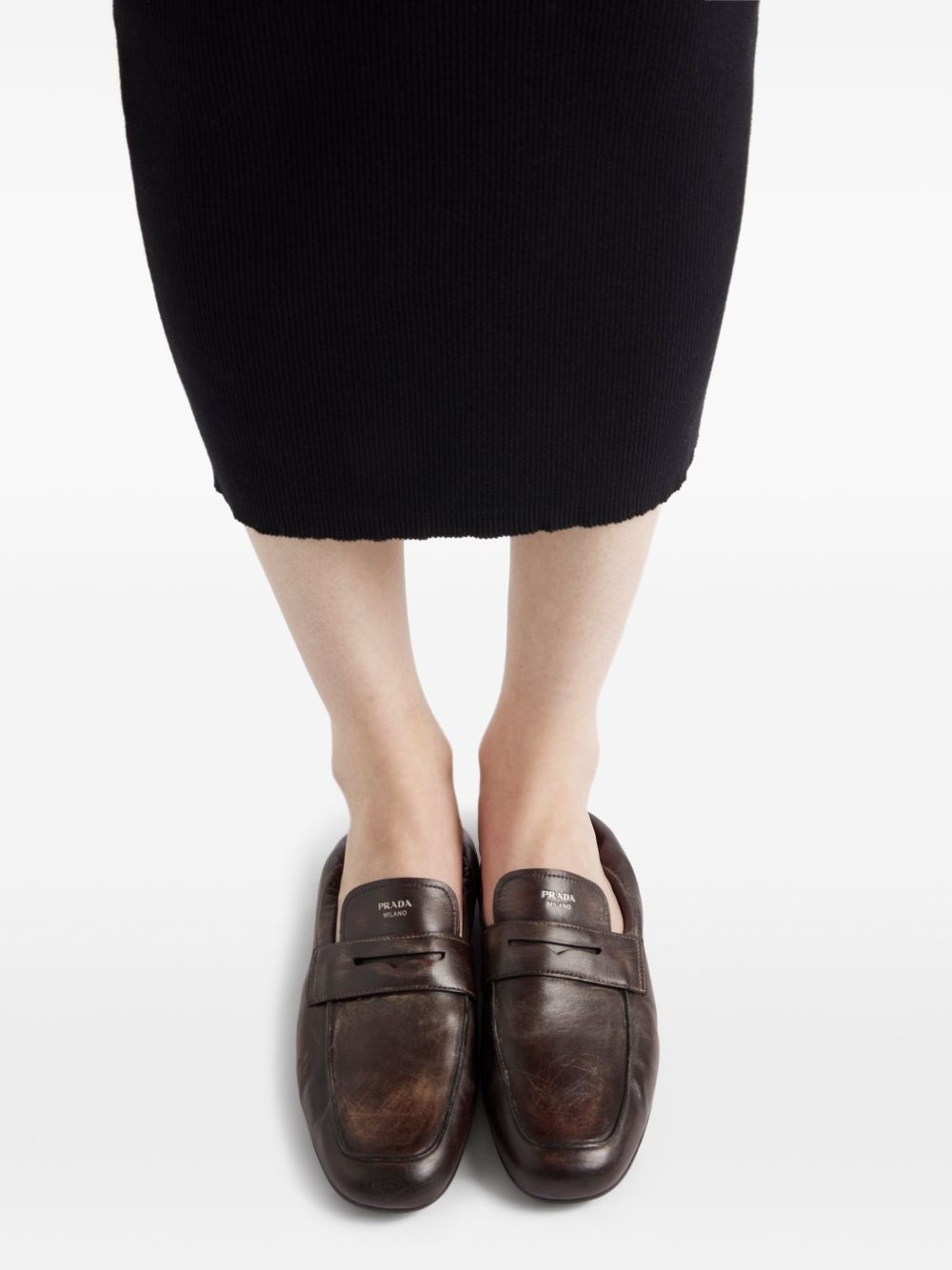 ribbed midi dress - 6