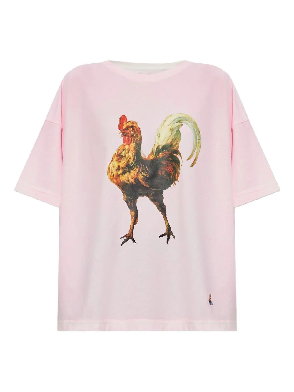 rooster-print T-shirt - 1