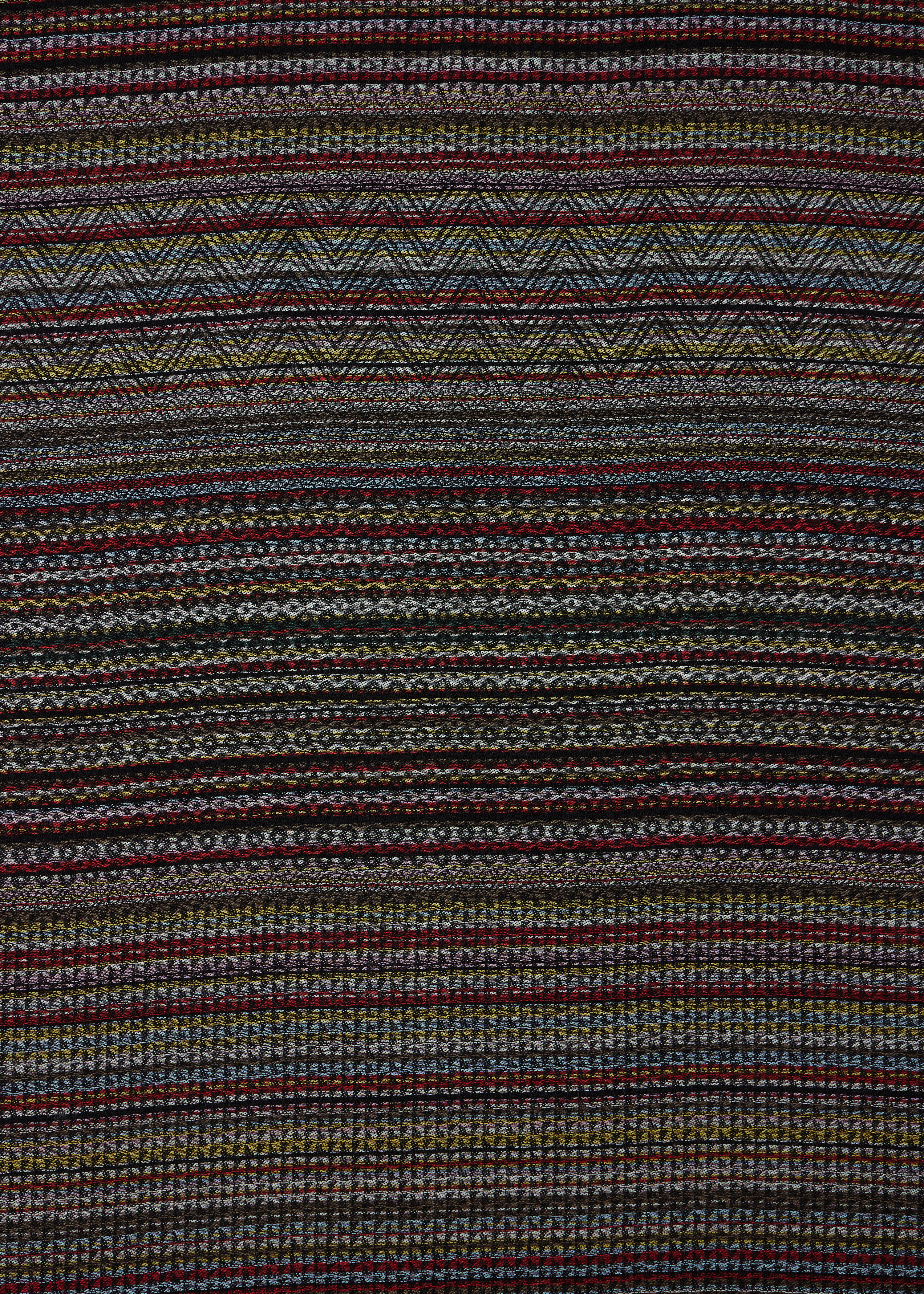 'Signature Stripe' Geo Wool-Silk Scarf - 3