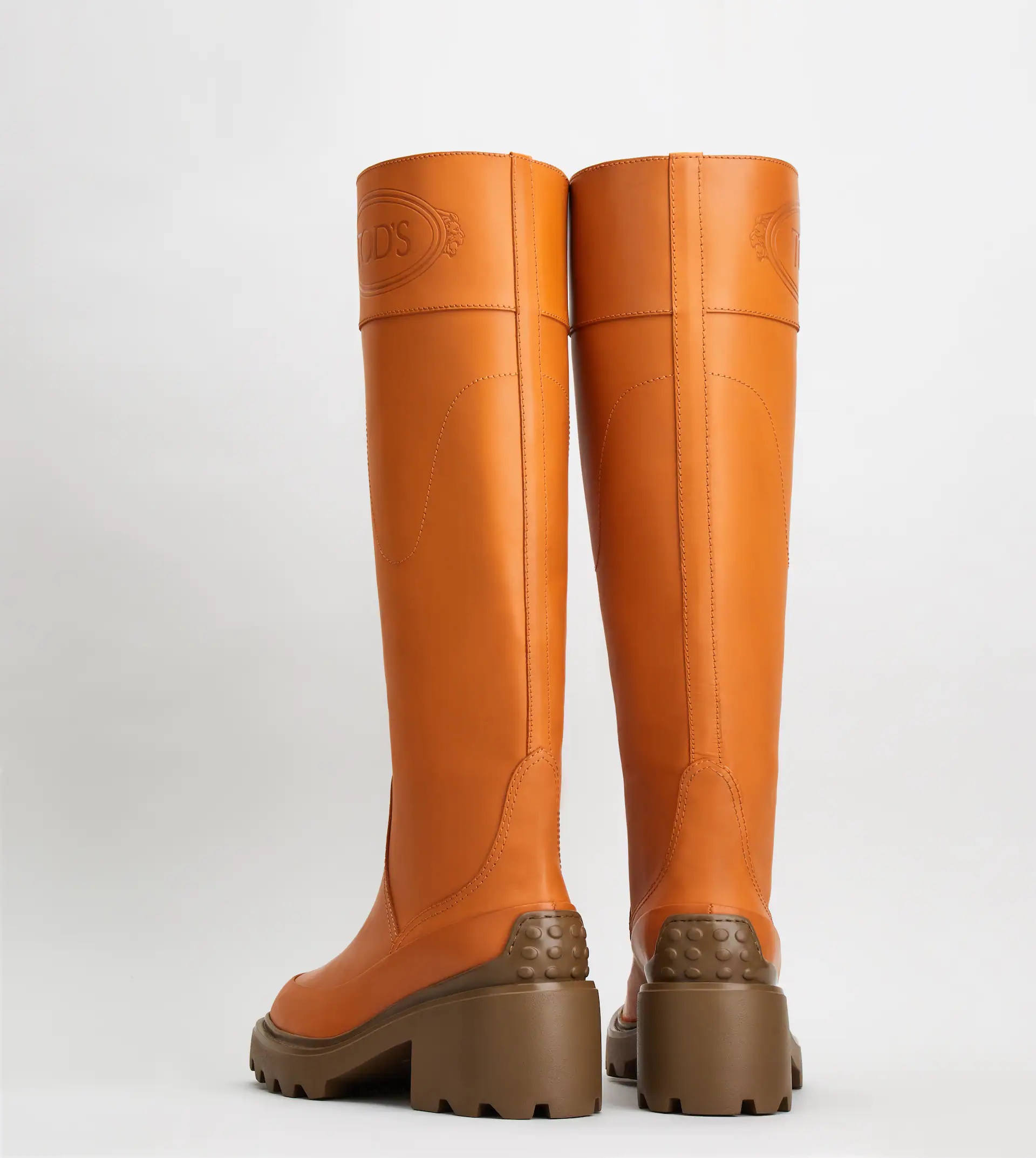 BOOTS IN LEATHER - BROWN - 3