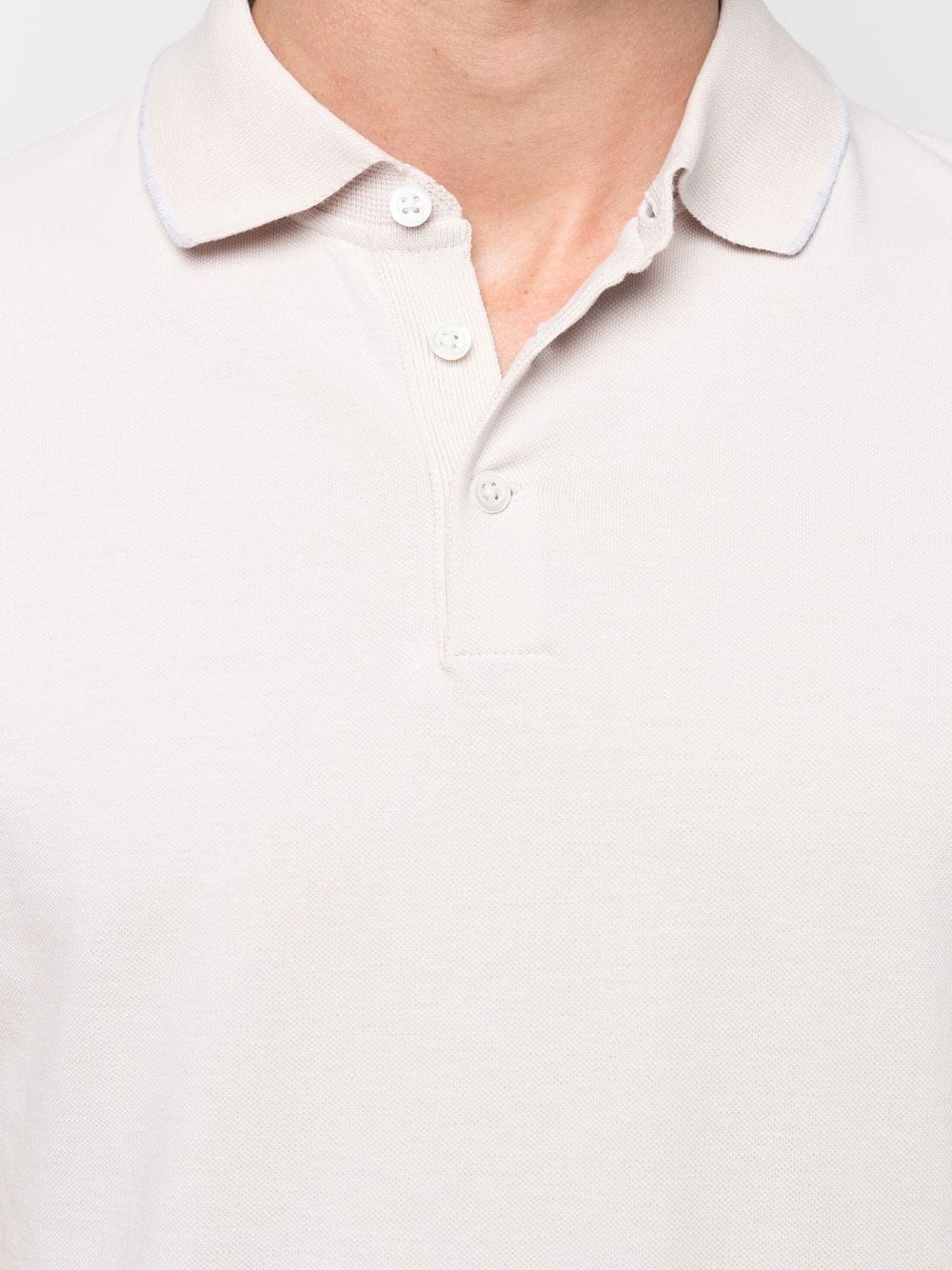 tipped-collar polo shirt - 5