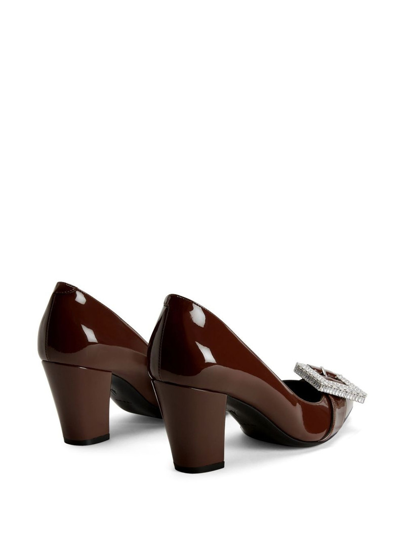 buckle-detail leather pumps 3