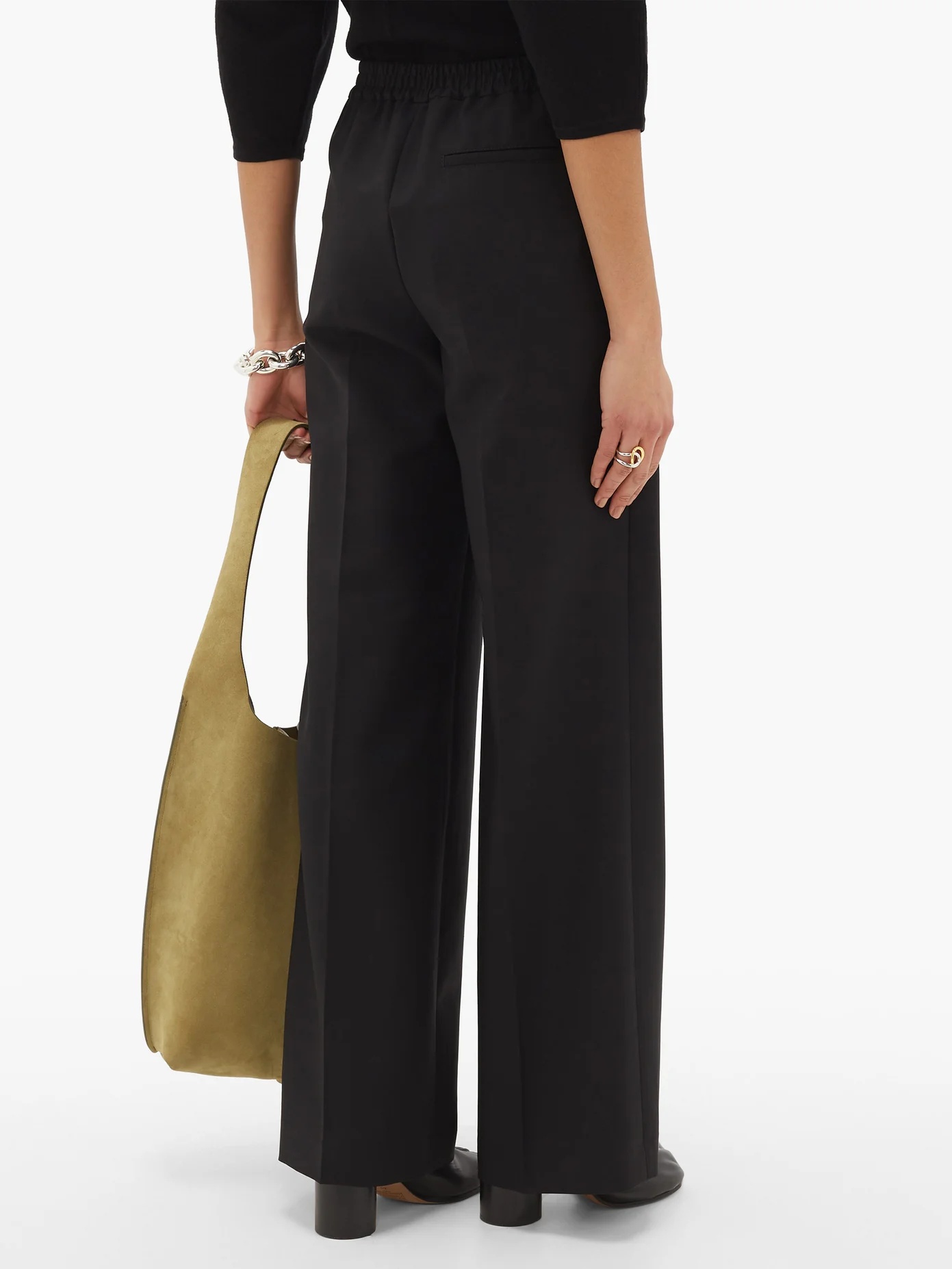 Pammine wool-blend straight-leg trousers - 5