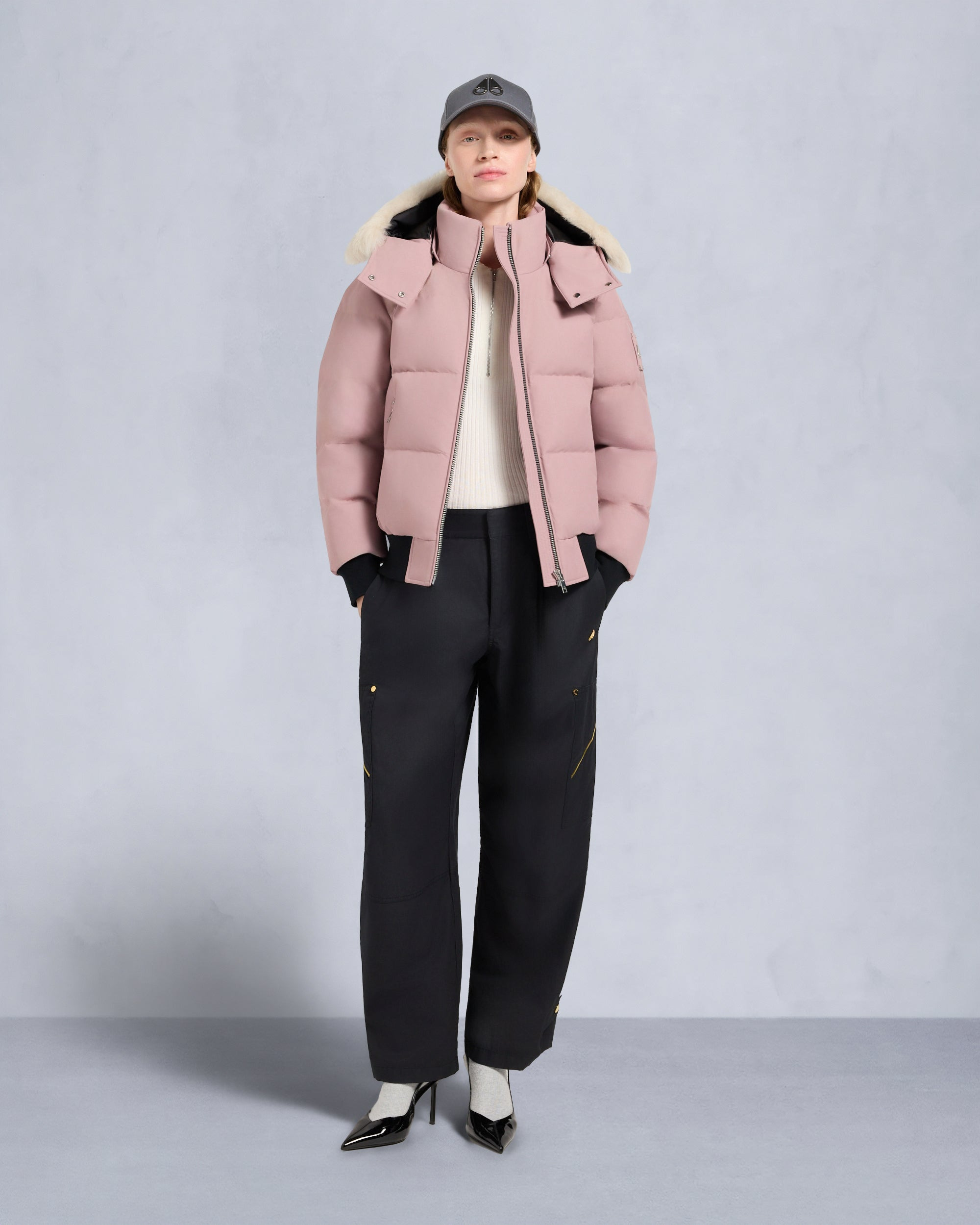 CLOUD SHEARLING BOMBER JACKET - 2