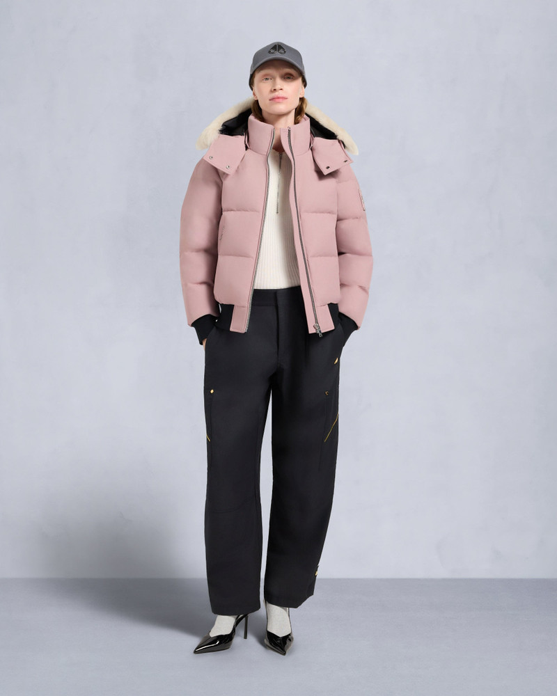 MOOSE KNUCKLES CLOUD SHEARLING BOMBER JACKET outlook
