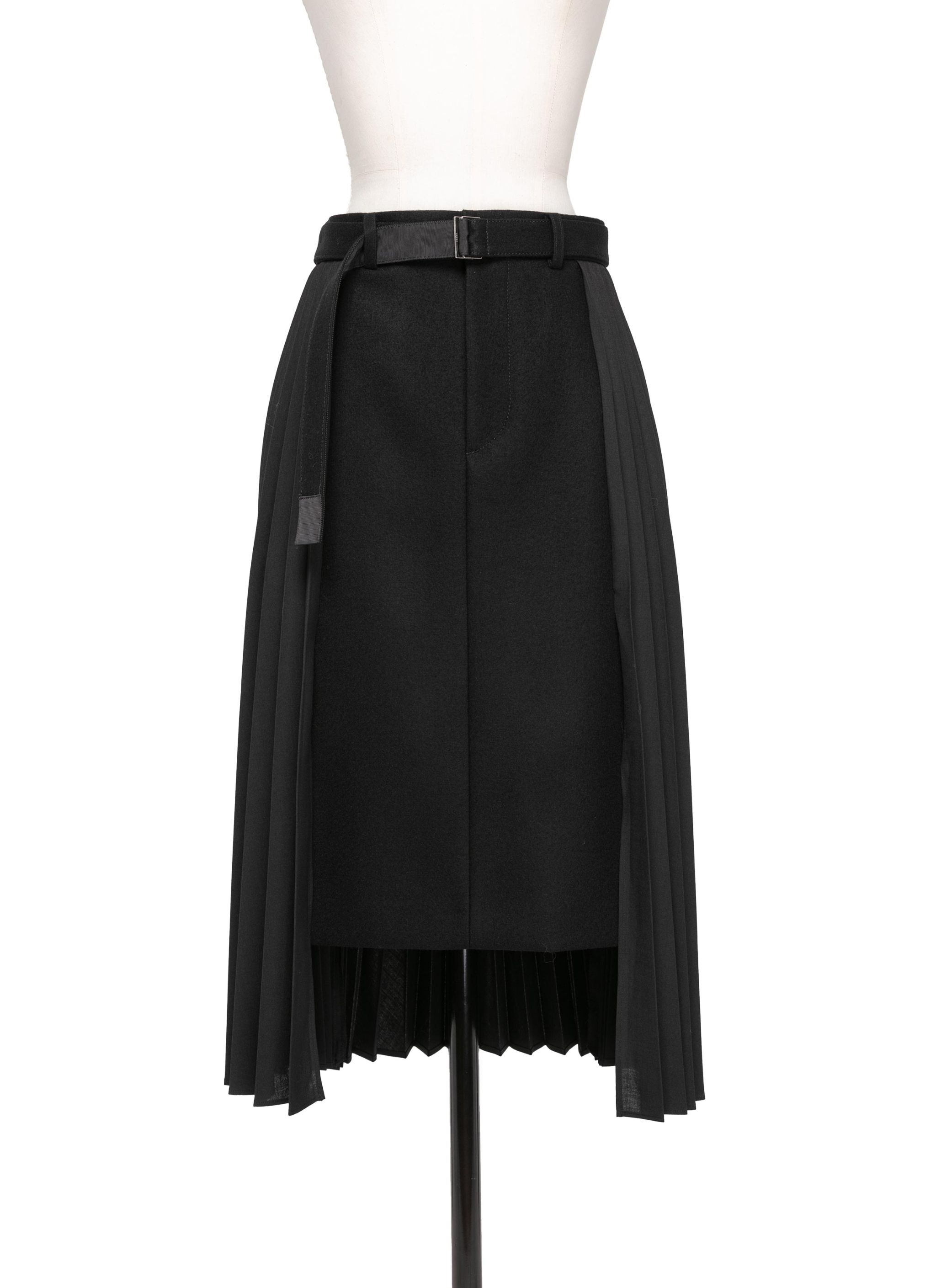 【関税&送料込】Sacai Wool Melton Skirt sacai Suiting x Wool Melton Skirt | REVERSIBLE