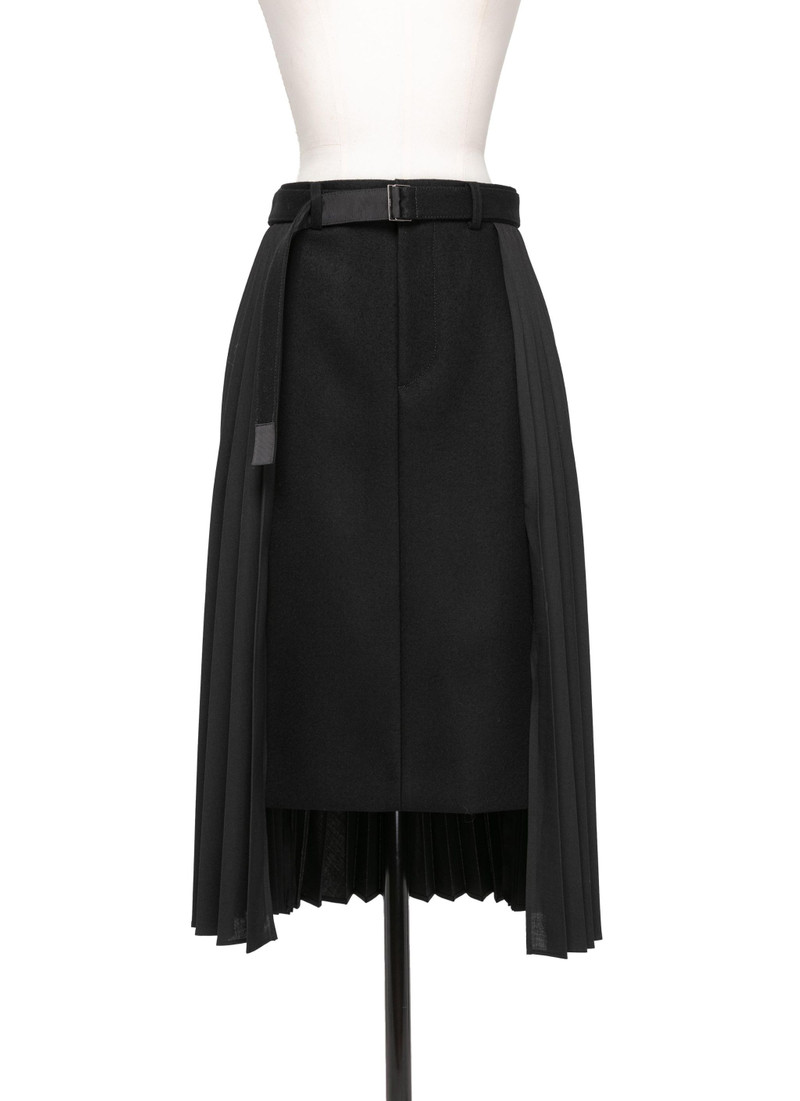 sacai Suiting x Wool Melton Skirt outlook