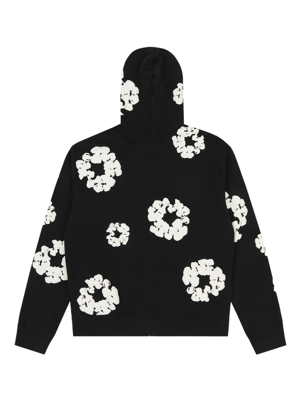 wreath-print zip hoodie - 2