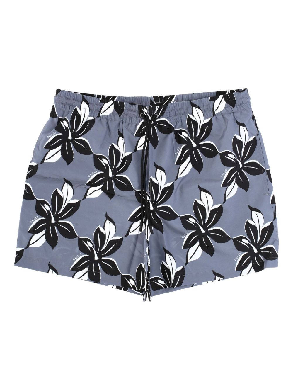 all over graphic-print swim shorts - 1