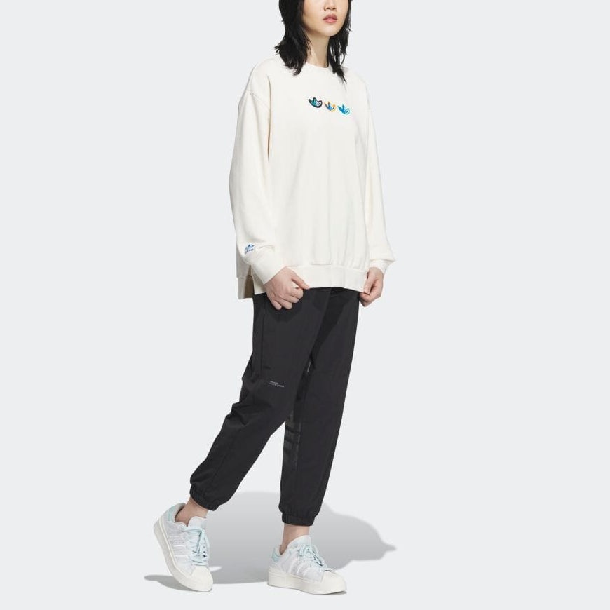 (WMNS) adidas Originals VDRY Crew Sweatshirts 'White' IK8662 - 4