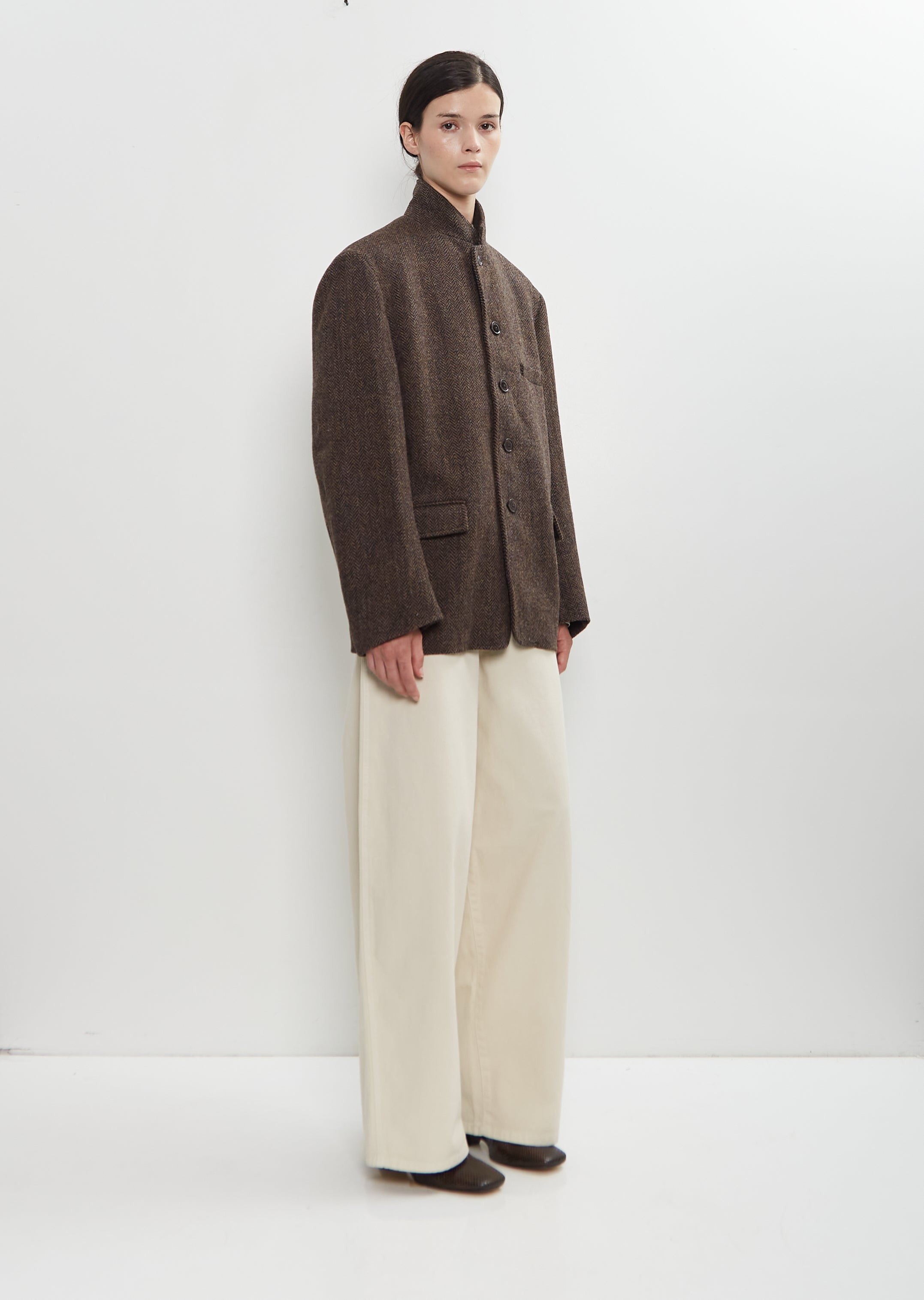 Harris Tweed Boxy Tailored Jacket - 5