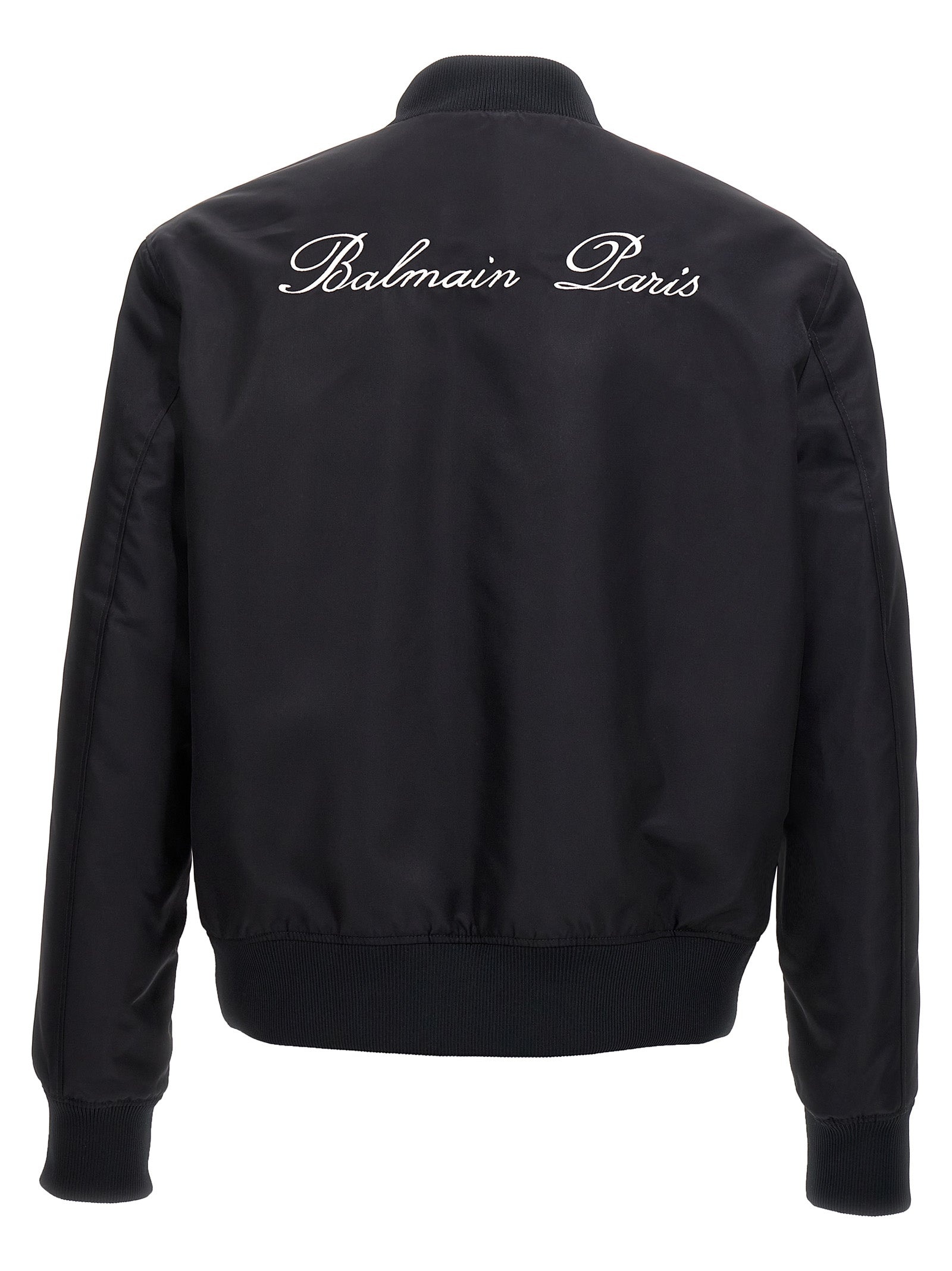 Balmain Logo Embroidery Bomber Jacket - 2