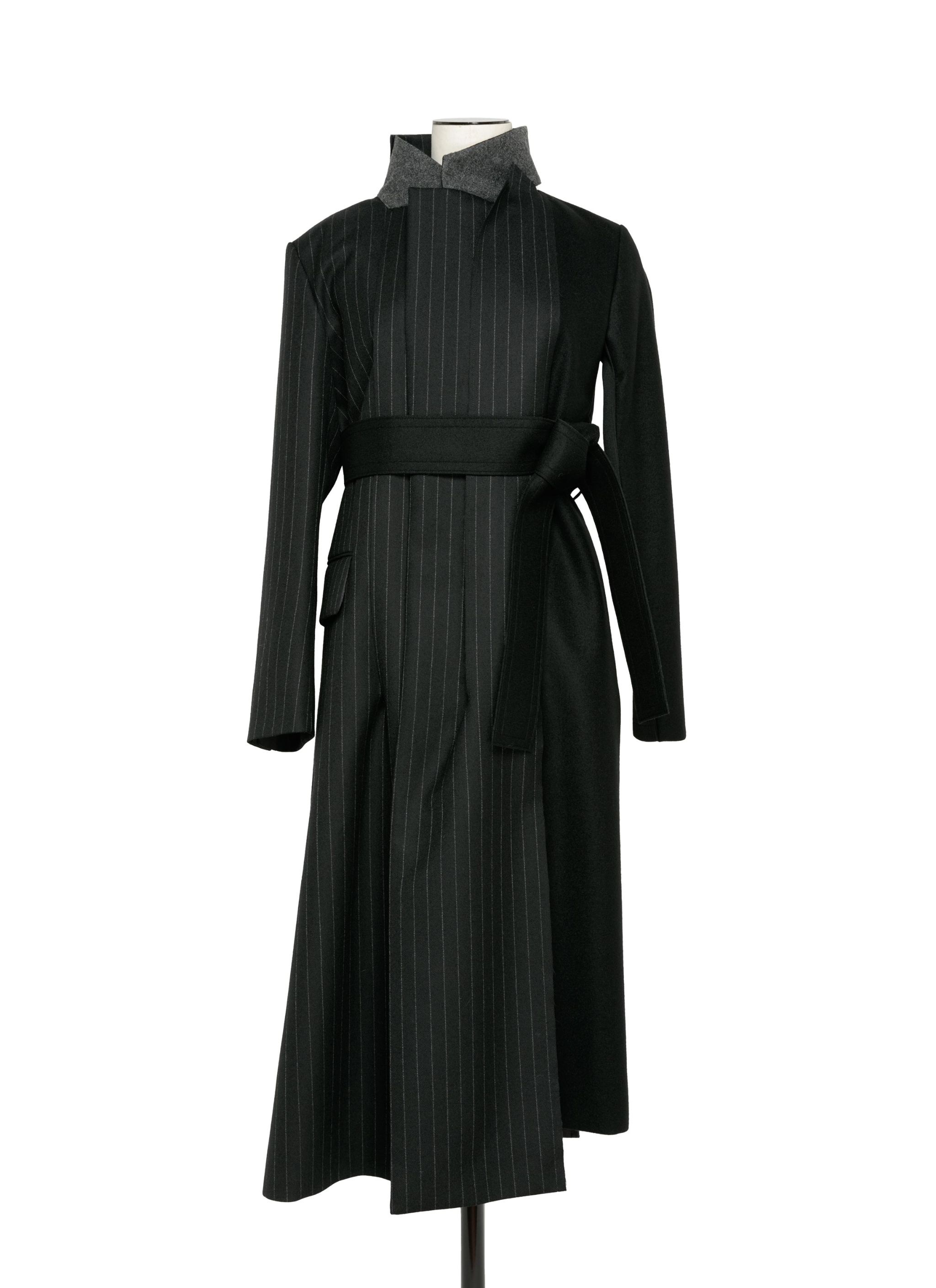 Chalk Stripe Coat - 1