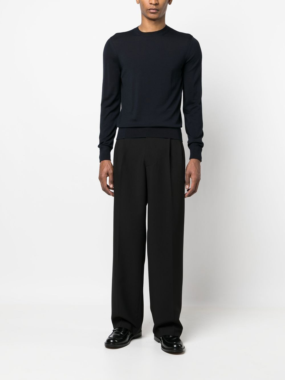 fine-knit wool jumper - 2