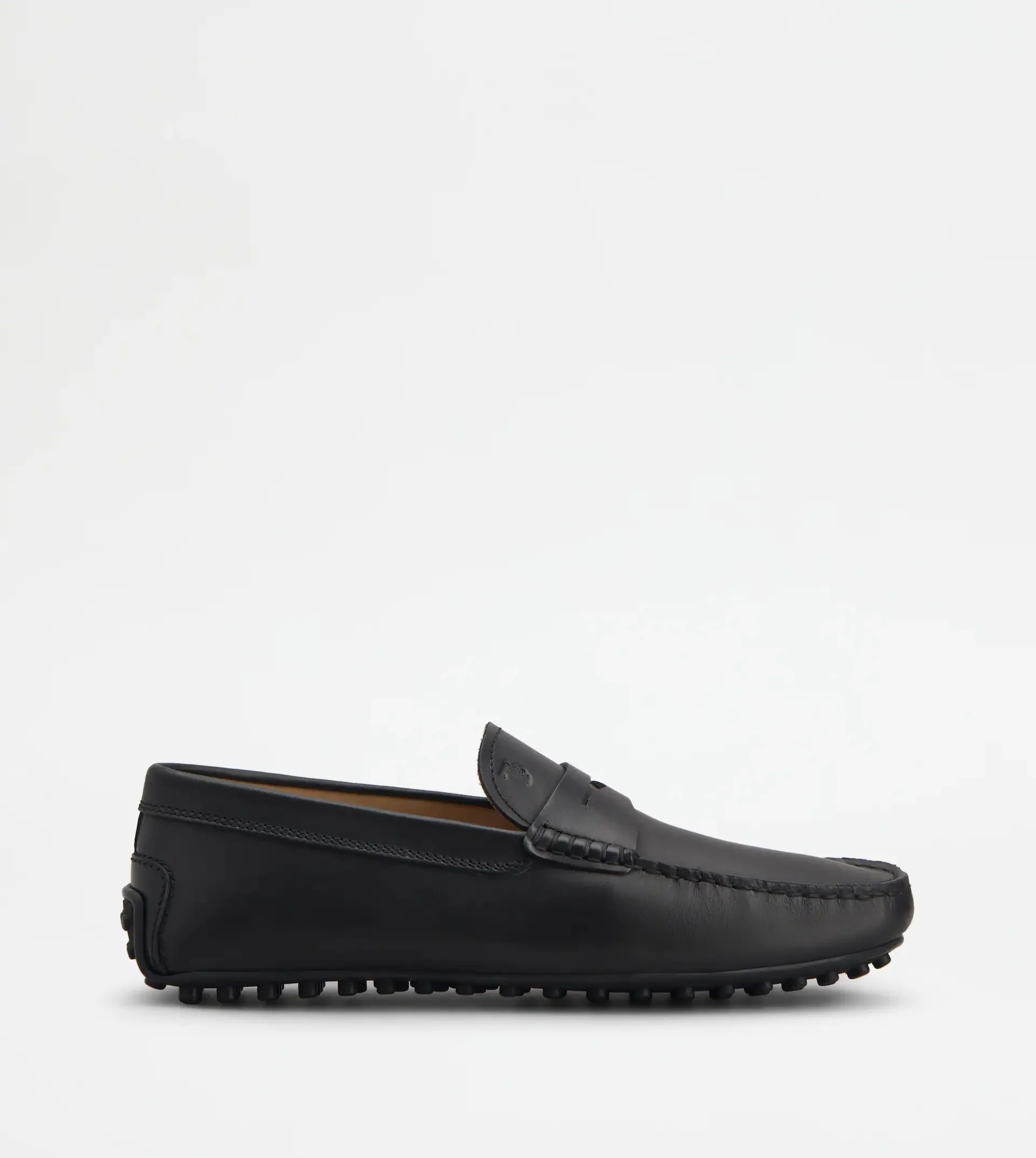 CITY GOMMINO DRIVING SHOES IN LEATHER - BLACK - 1