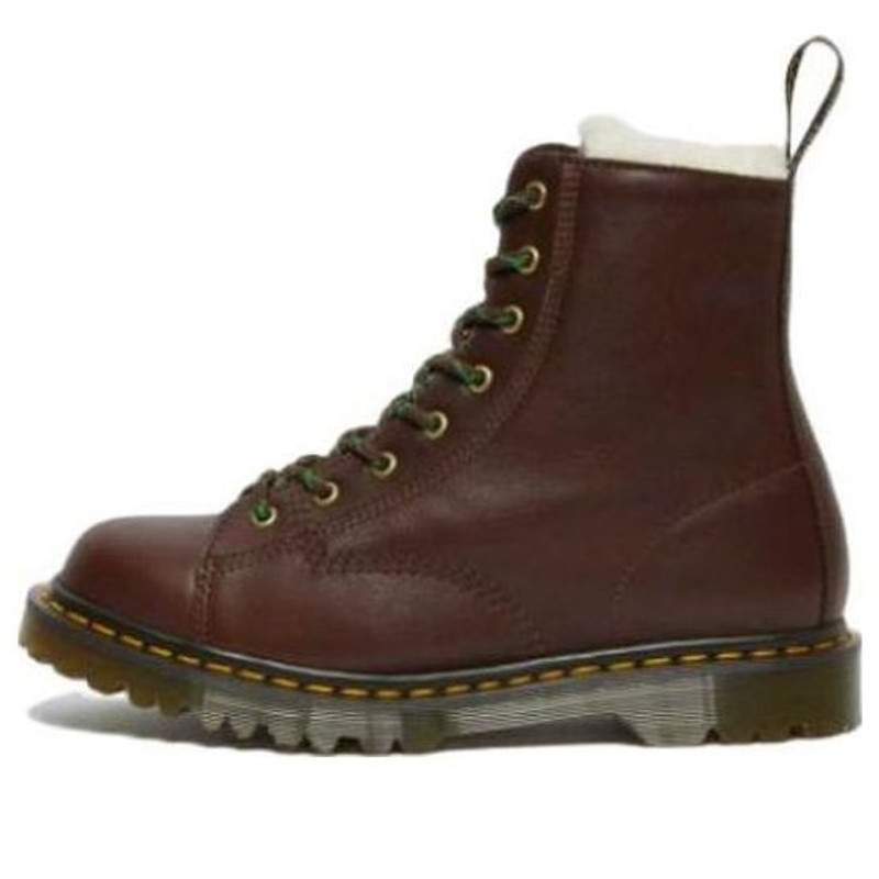 Dr. Martens Barton Shearling Lined Leather Ankle Boots 'Brown' 26873264 - 1