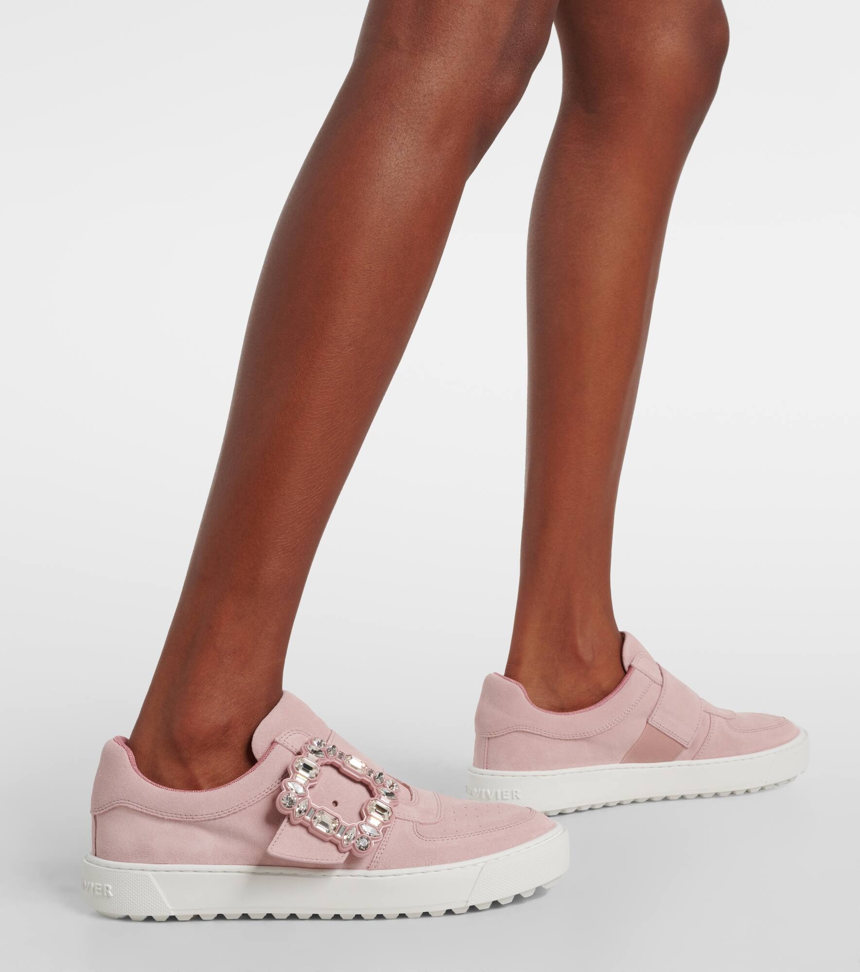 Very Vivier embellished leather sneakers - 7