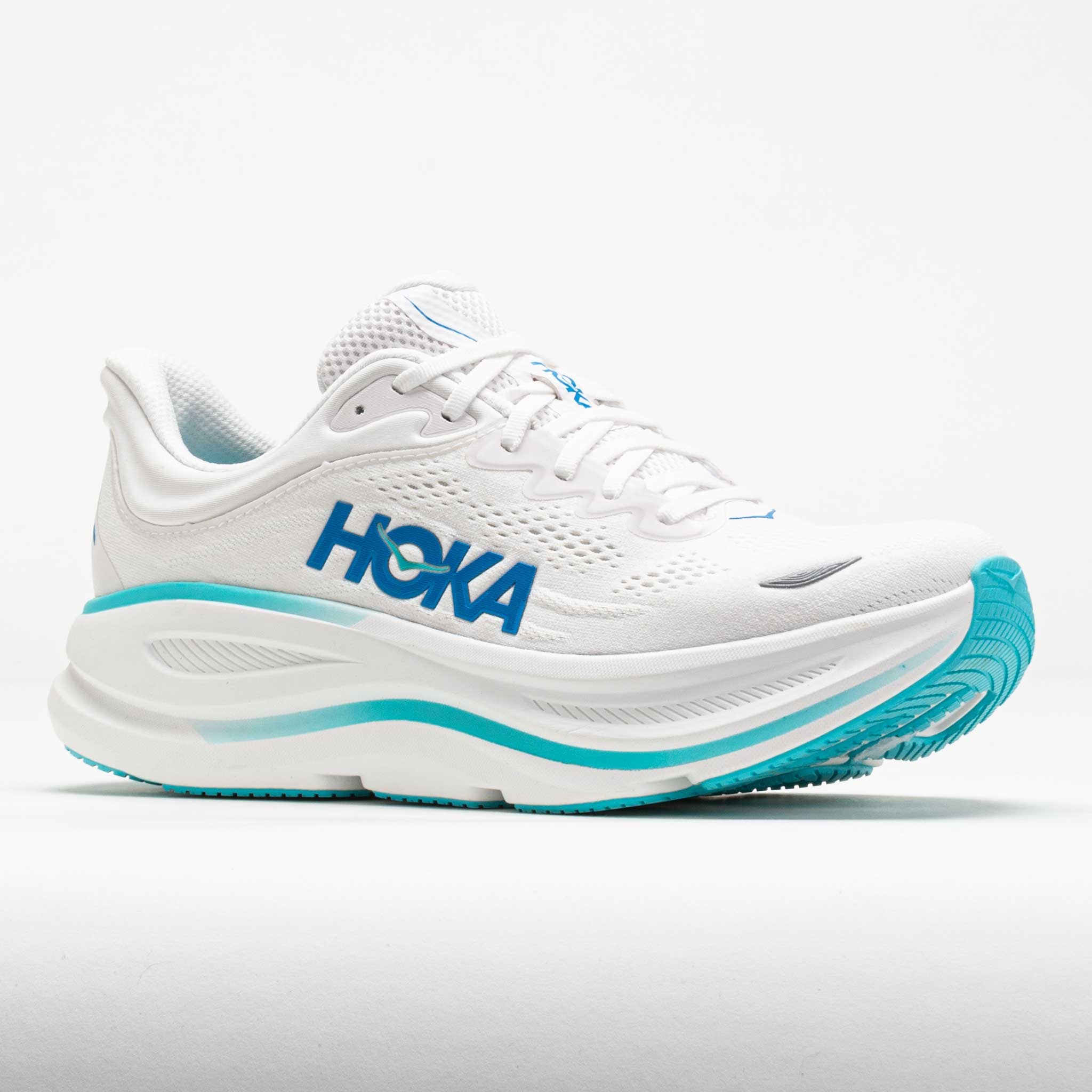 HOKA Bondi 9 Men's White/HOKA Blue - 5