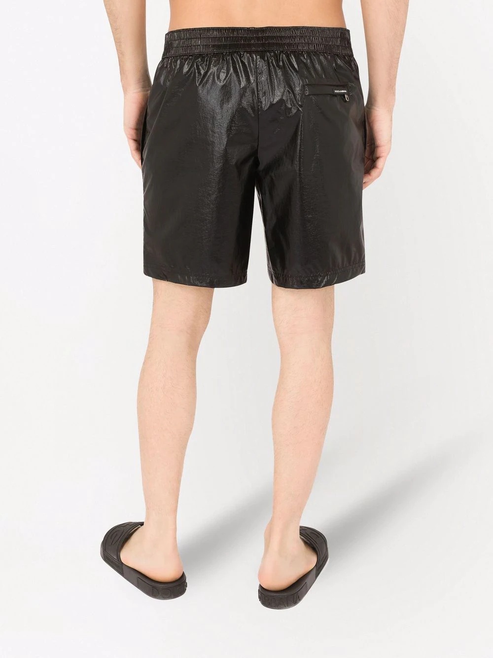 logo-patch swimming shorts - 4