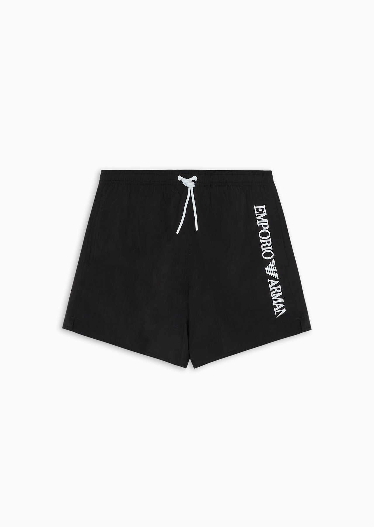 Crinkle swim shorts with logo embroidery on the side - 1
