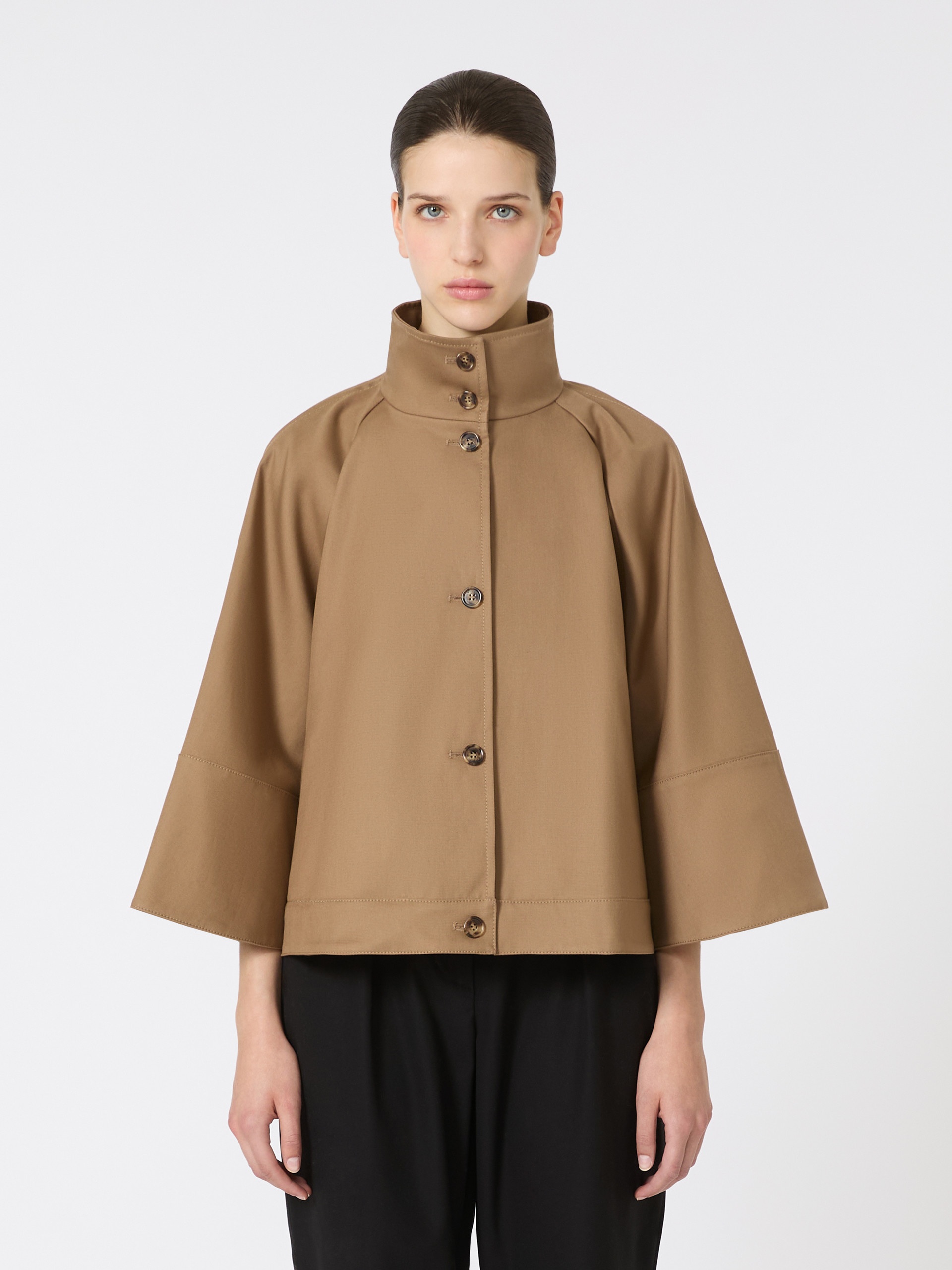 FULCRO Cropped water-repellent gabardine cloak - 3