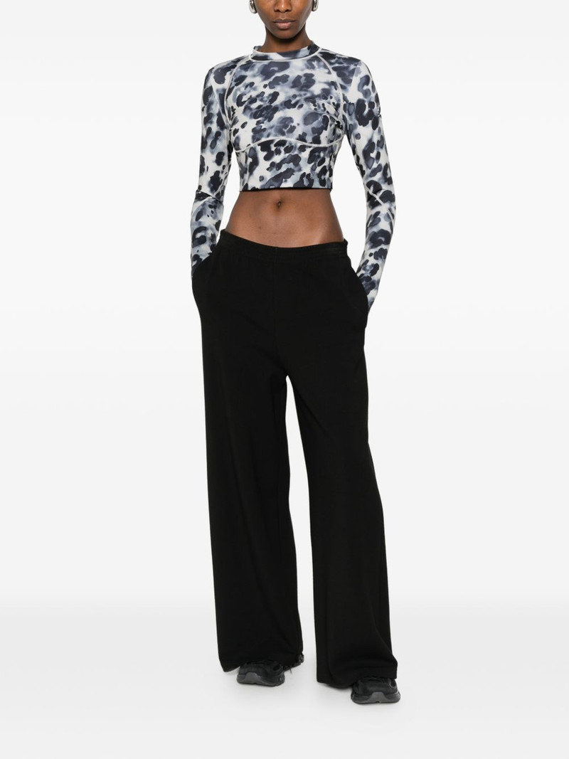 adidas animal-pattern compression top outlook