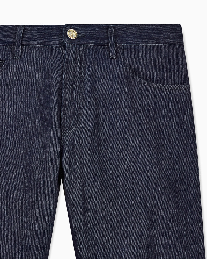 REGULAR-FIT FIVE-POCKET TROUSERS IN SILK AND LUXURY COTTON TWILL 5