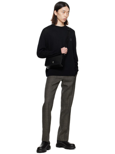 Wooyoungmi Black Asymmetric Hem Sweater outlook