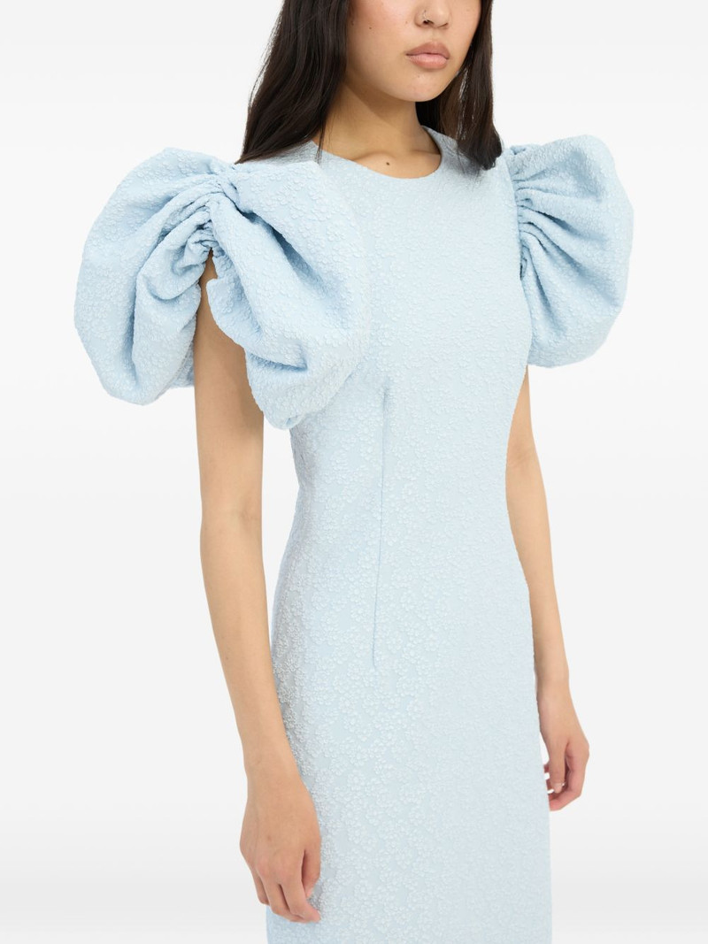 puff-sleeve midi dress 4