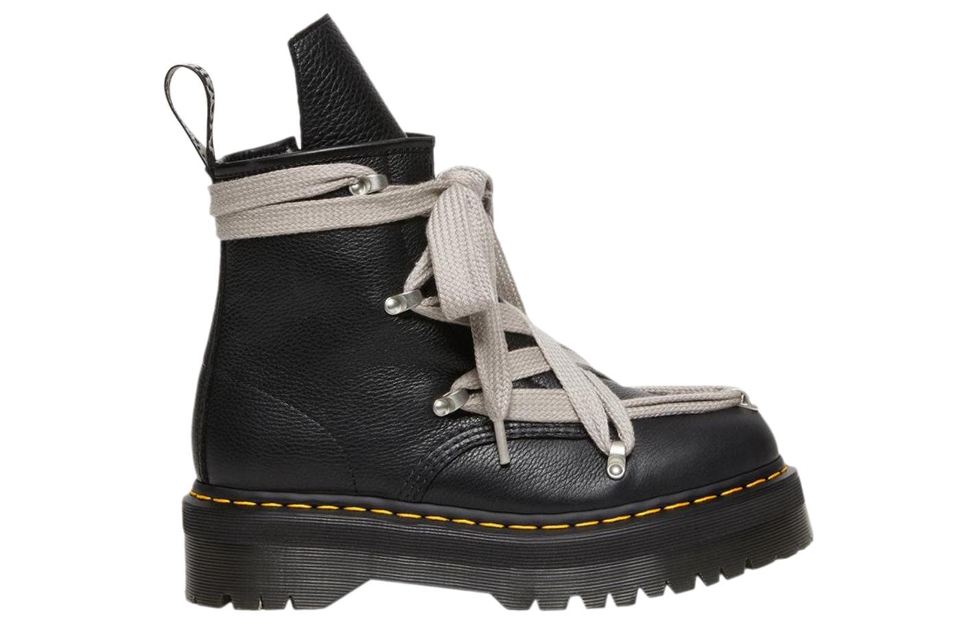 Dr. Martens 1460 x Rick Owens Pent Leather Platform Boot 'Black Lunar' 27977001 - 2