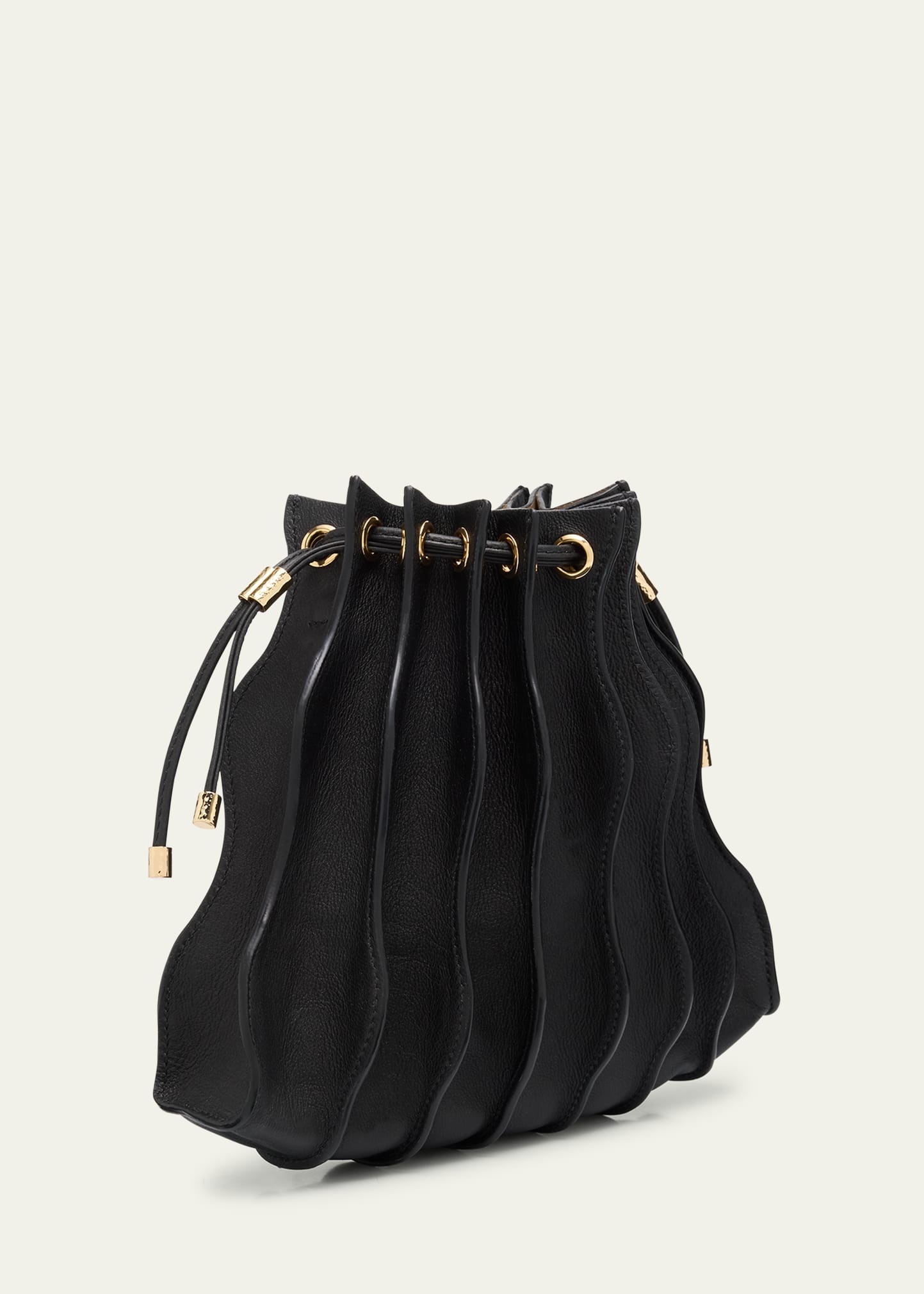 Adria Wave Pleated Leather Crossbody Bag - 3