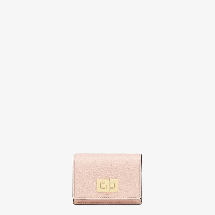 Pink leather wallet - 1