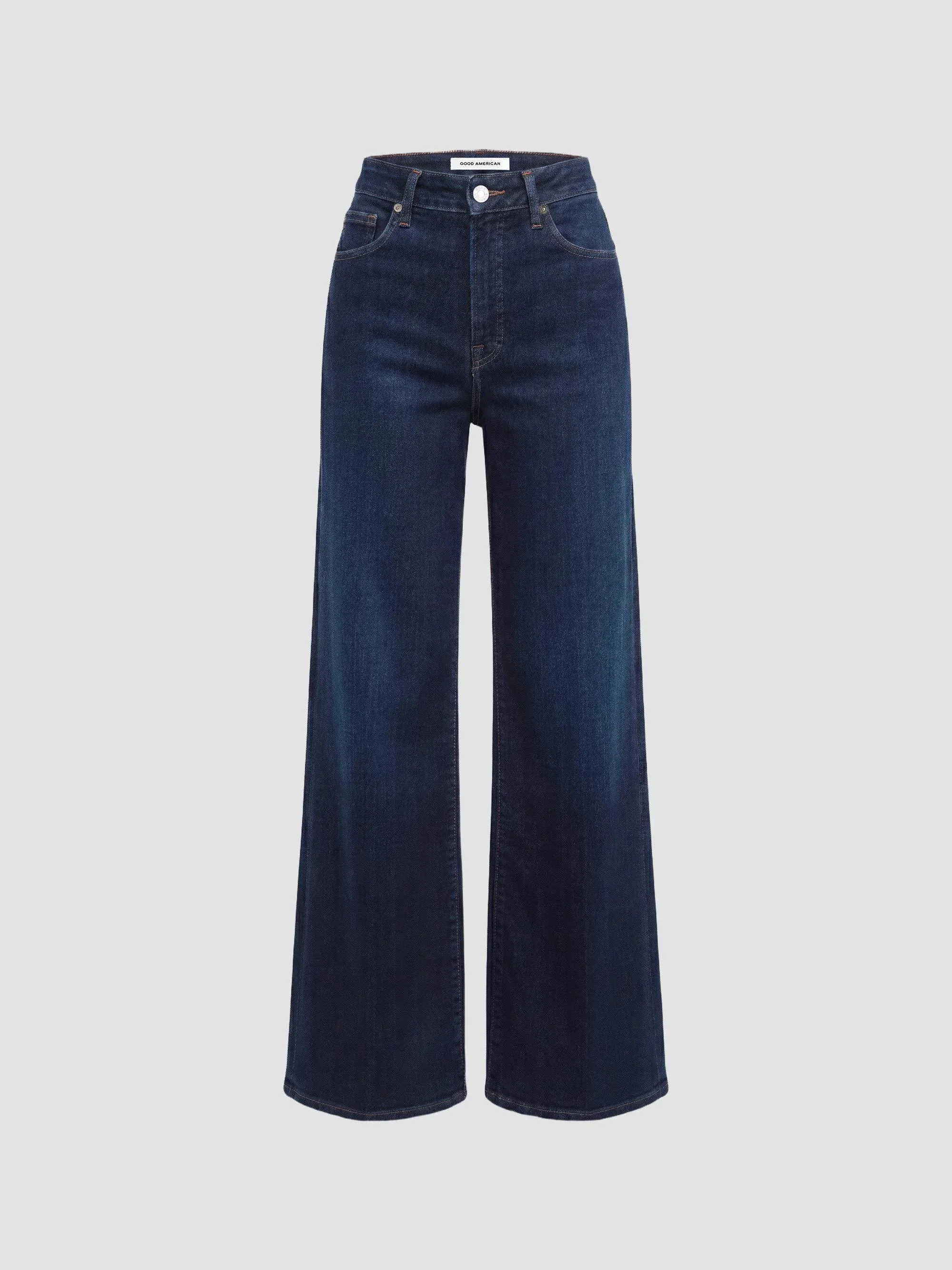 Women's Good Waist Palazzo Jeans - Indigo - 1