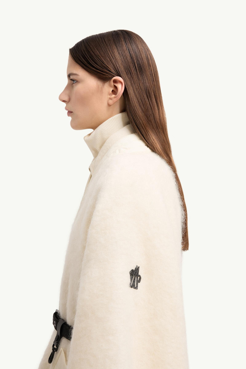 Mohair, Alpaca & Wool Blend Belted Cape 3