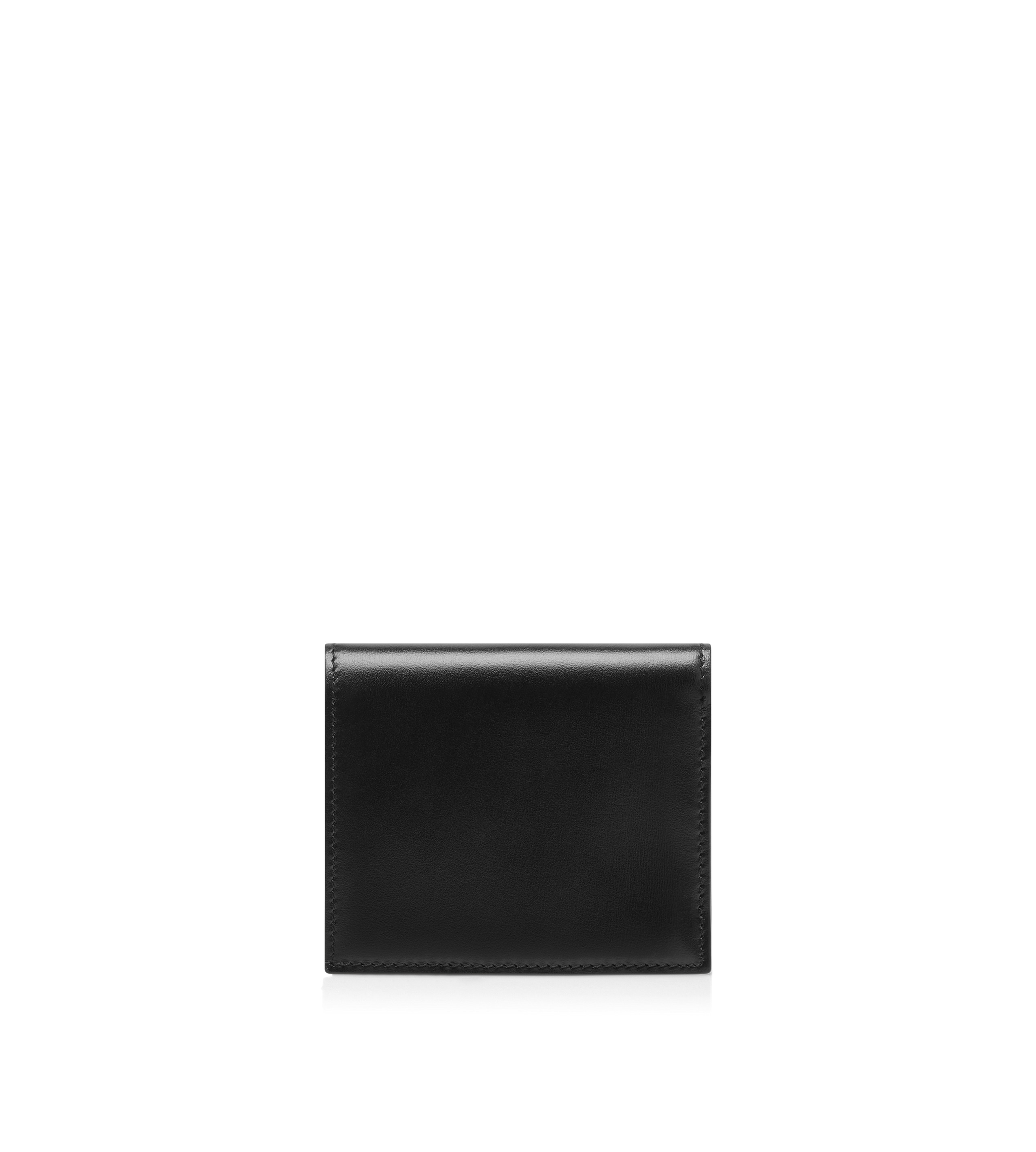 PALMELLATO-EFFECT LEATHER COMPACT WALLET - 2