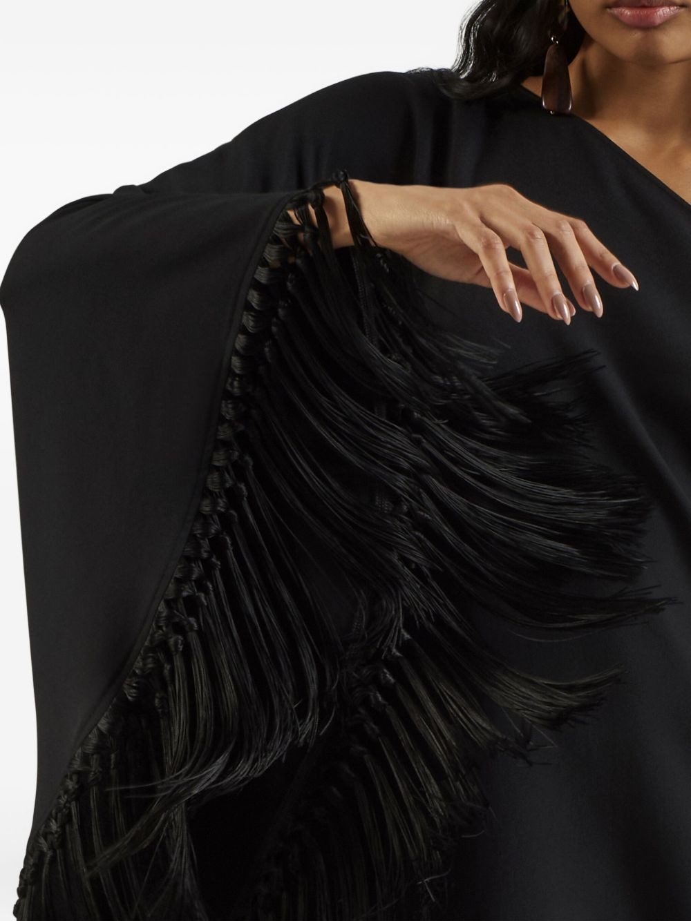 Piccolo Arno one-shoulder fringe dress - 5