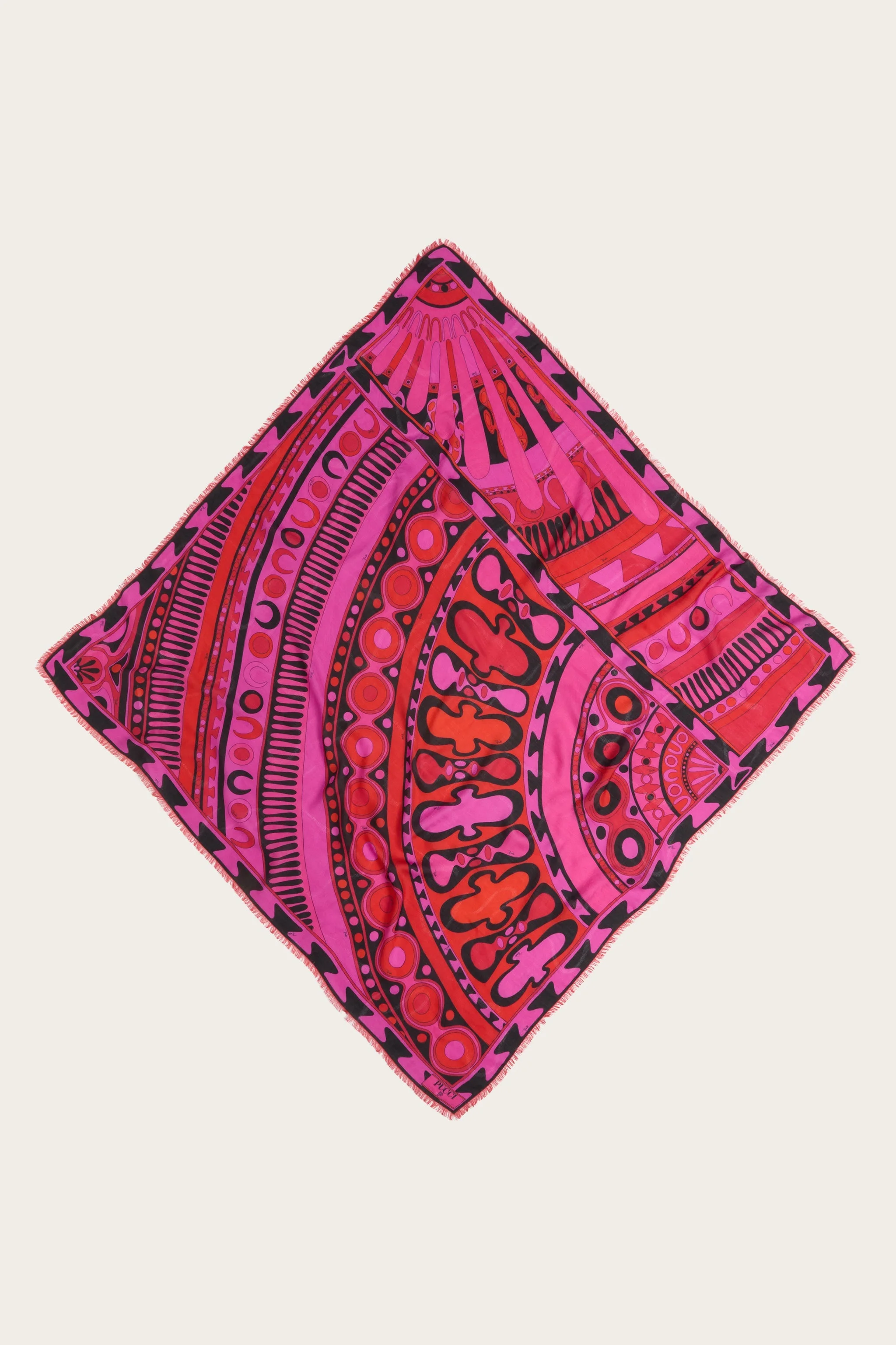 SOLEIL PRINT WOOL AND SILK PASHMINA - 1