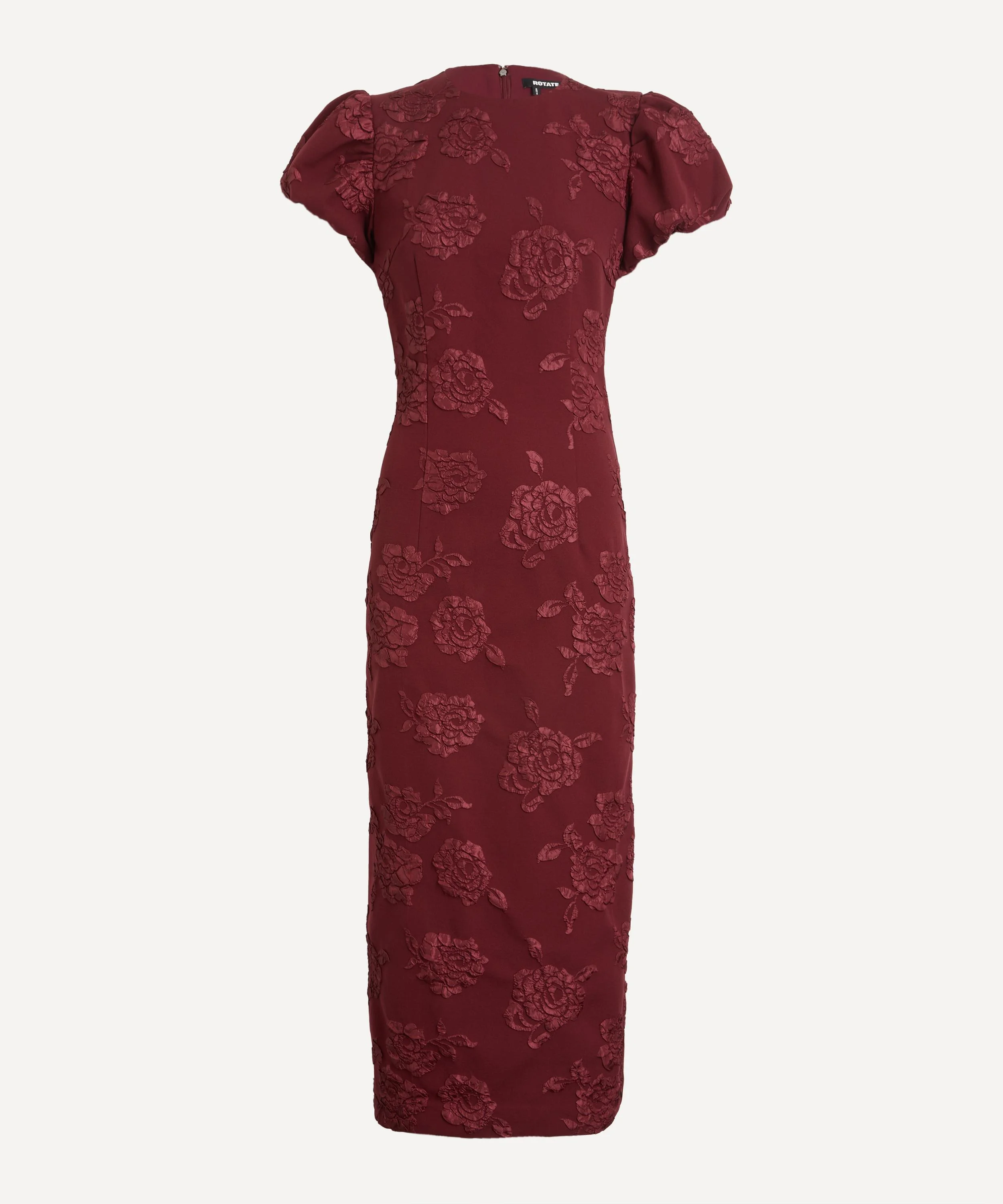 Jacquard Midi Puffy Dress - 1