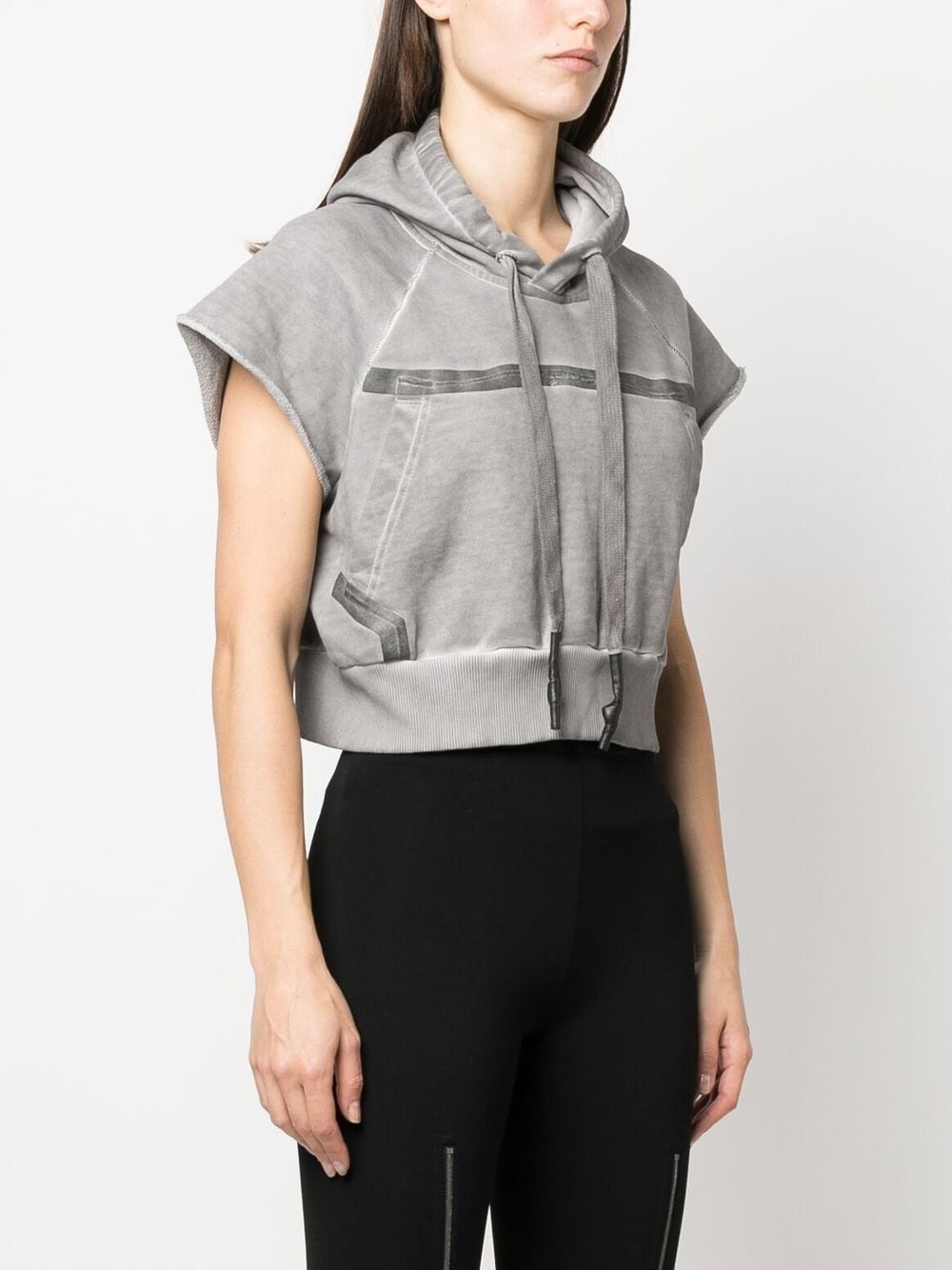 short-sleeved pullover hoodie - 3