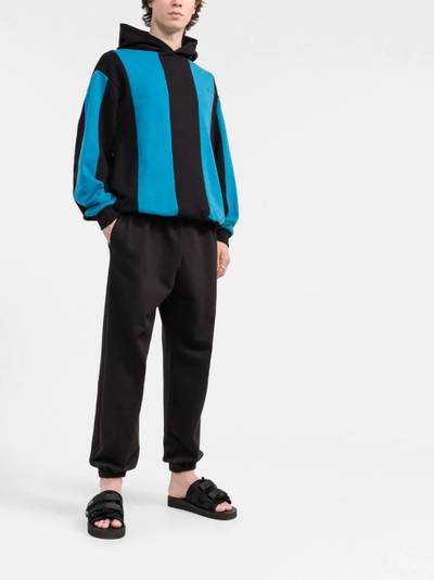 Marni logo-embroidered flower cotton hoodie outlook