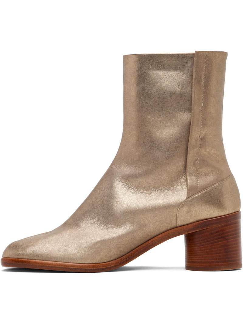 Maison Margiela Gold Tabi Ankle Boots outlook
