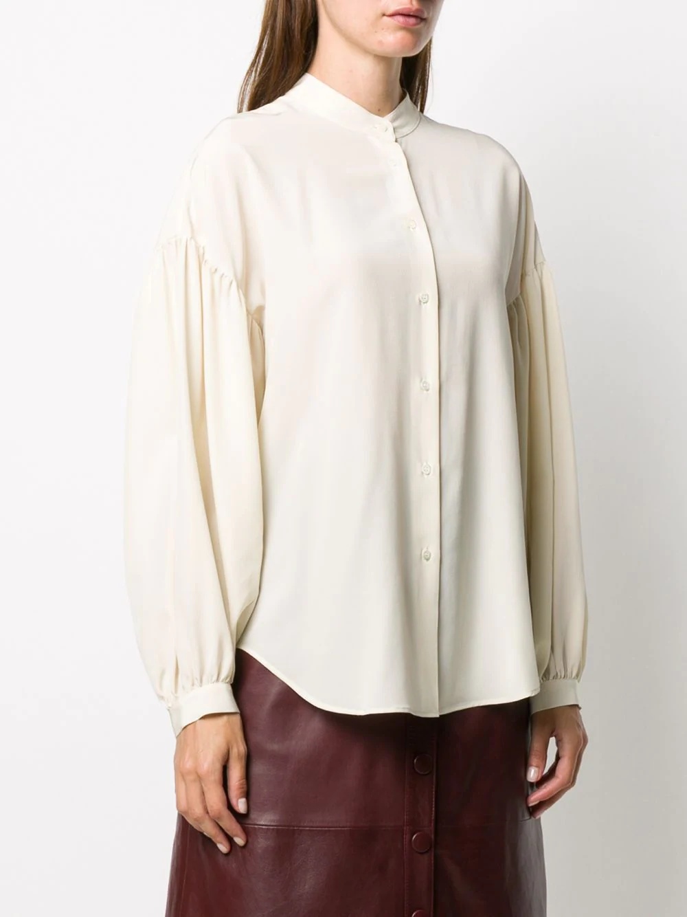 puff-sleeve shirt - 3